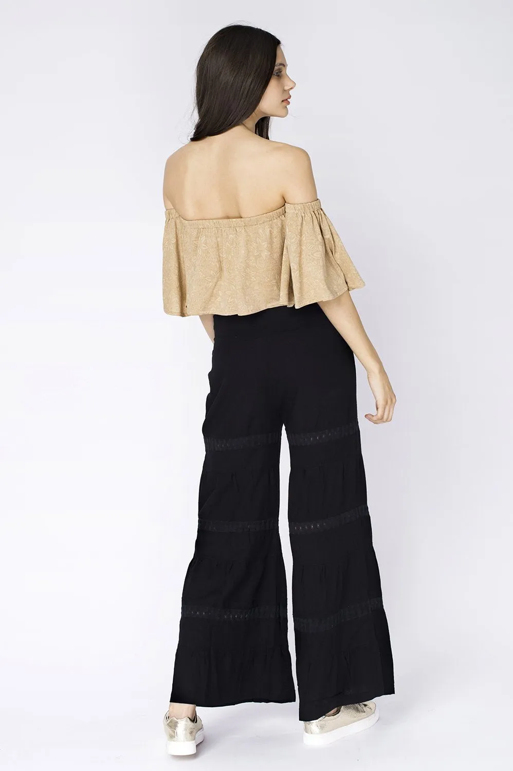 BOHEMIAN LINEN PANTS BLACK