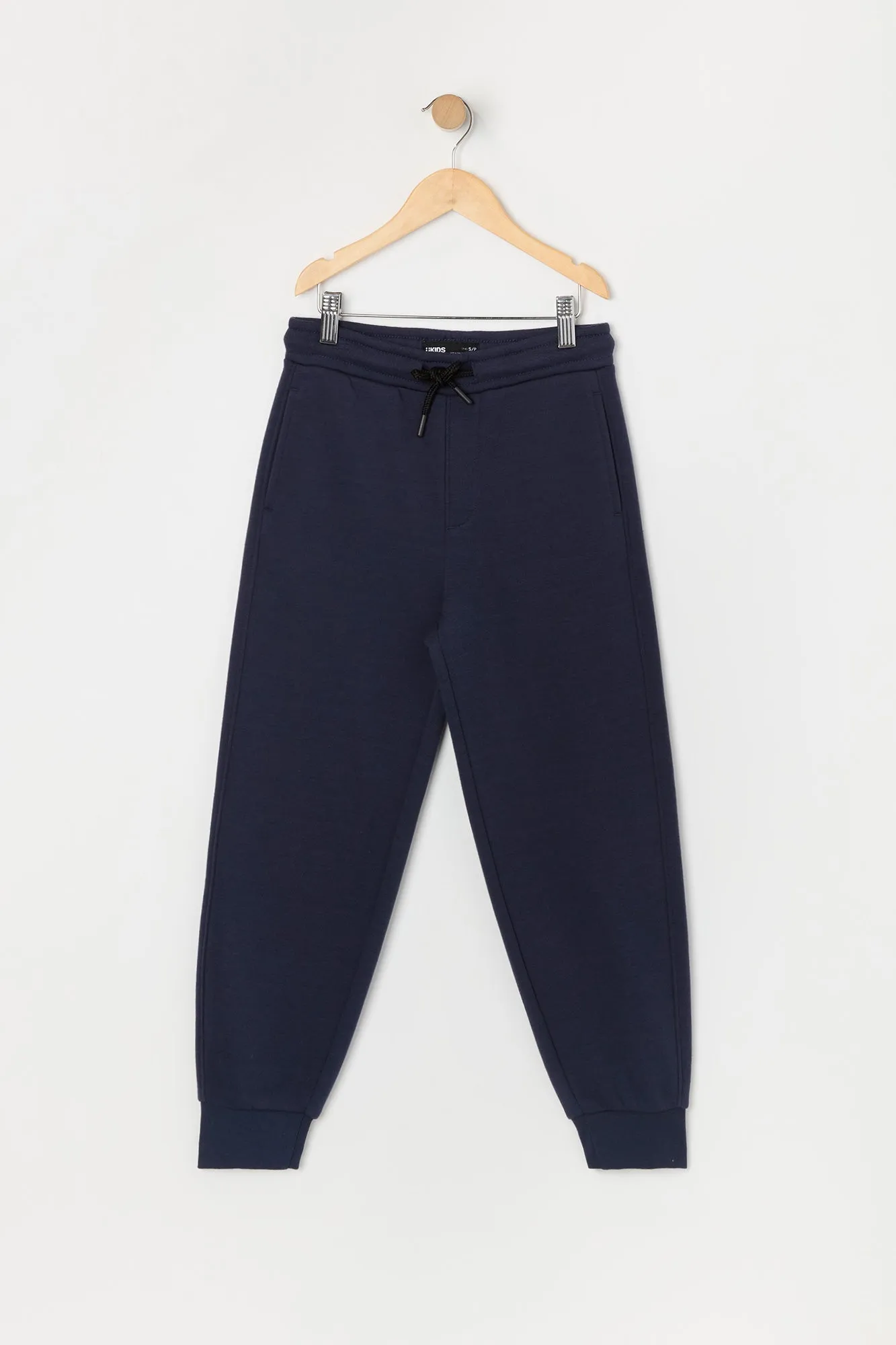 Boys Solid Fleece Drawstring Jogger