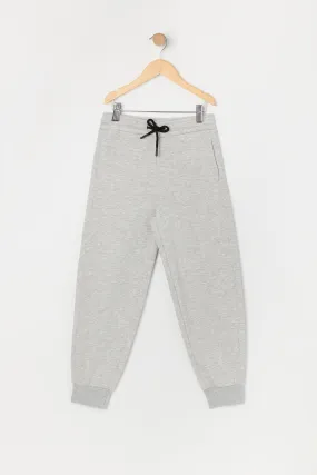 Boys Solid Fleece Drawstring Jogger