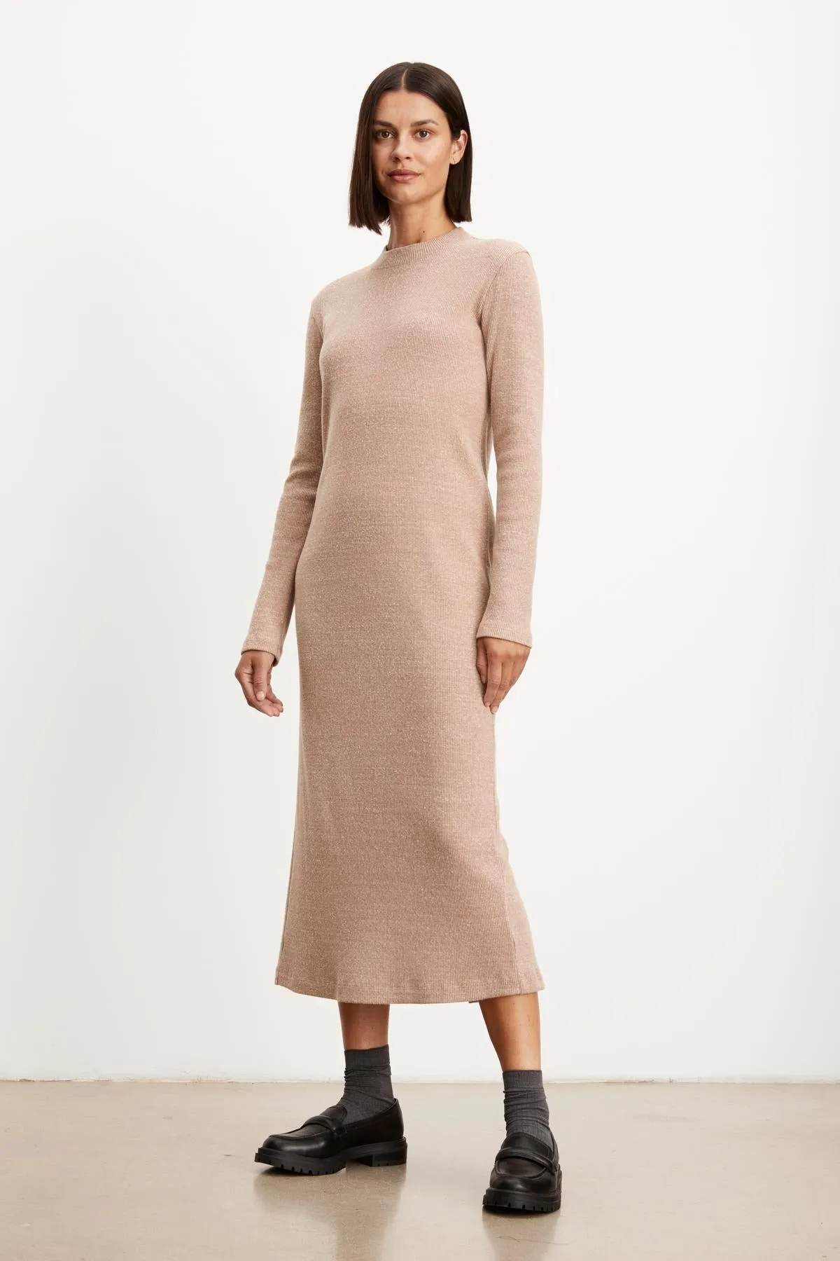 BRAY BRUSHED RIB DRESS