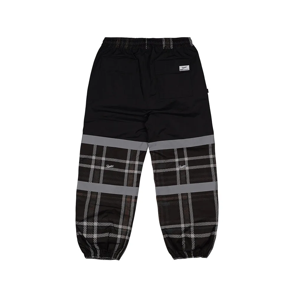 BSR POT-X REFLECTIVE JOGGER PANTS BLACK CHECK