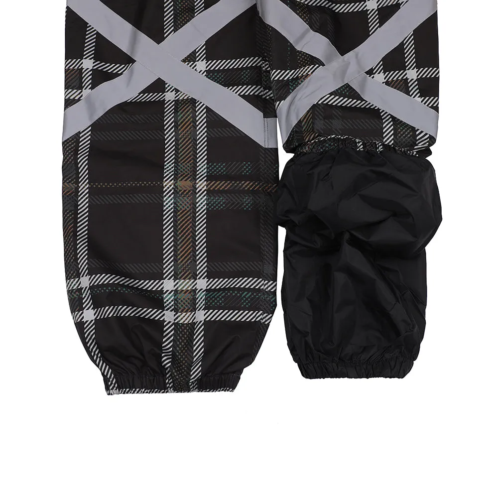 BSR POT-X REFLECTIVE JOGGER PANTS BLACK CHECK