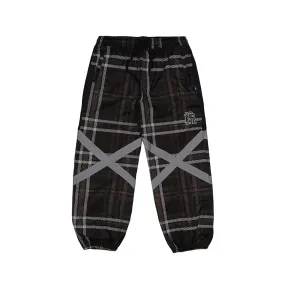 BSR POT-X REFLECTIVE JOGGER PANTS BLACK CHECK