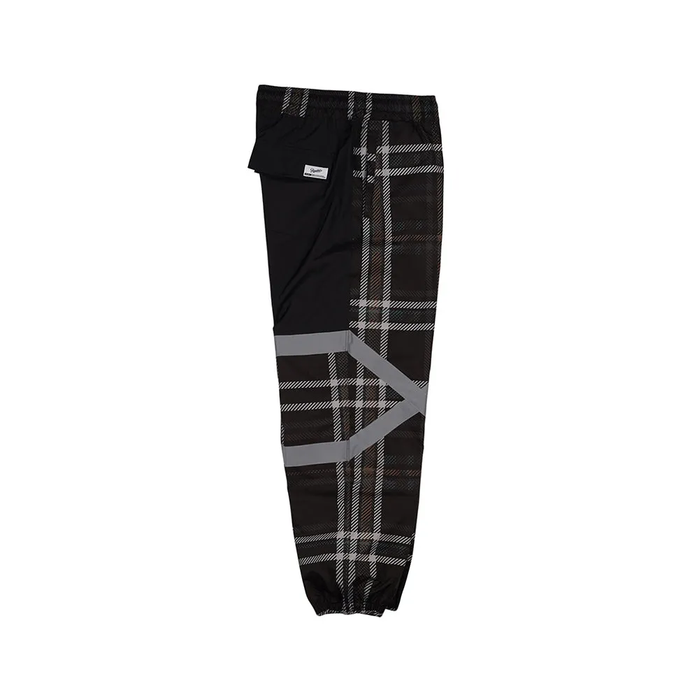 BSR POT-X REFLECTIVE JOGGER PANTS BLACK CHECK