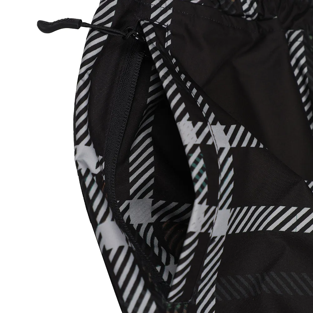 BSR POT-X REFLECTIVE JOGGER PANTS BLACK CHECK