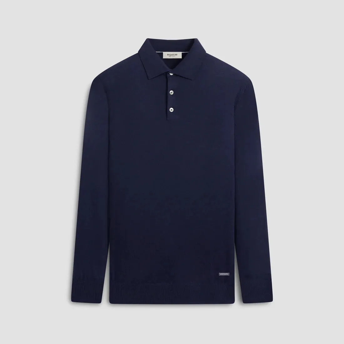 Bugatchi Super Merino Solid Polo Sweater