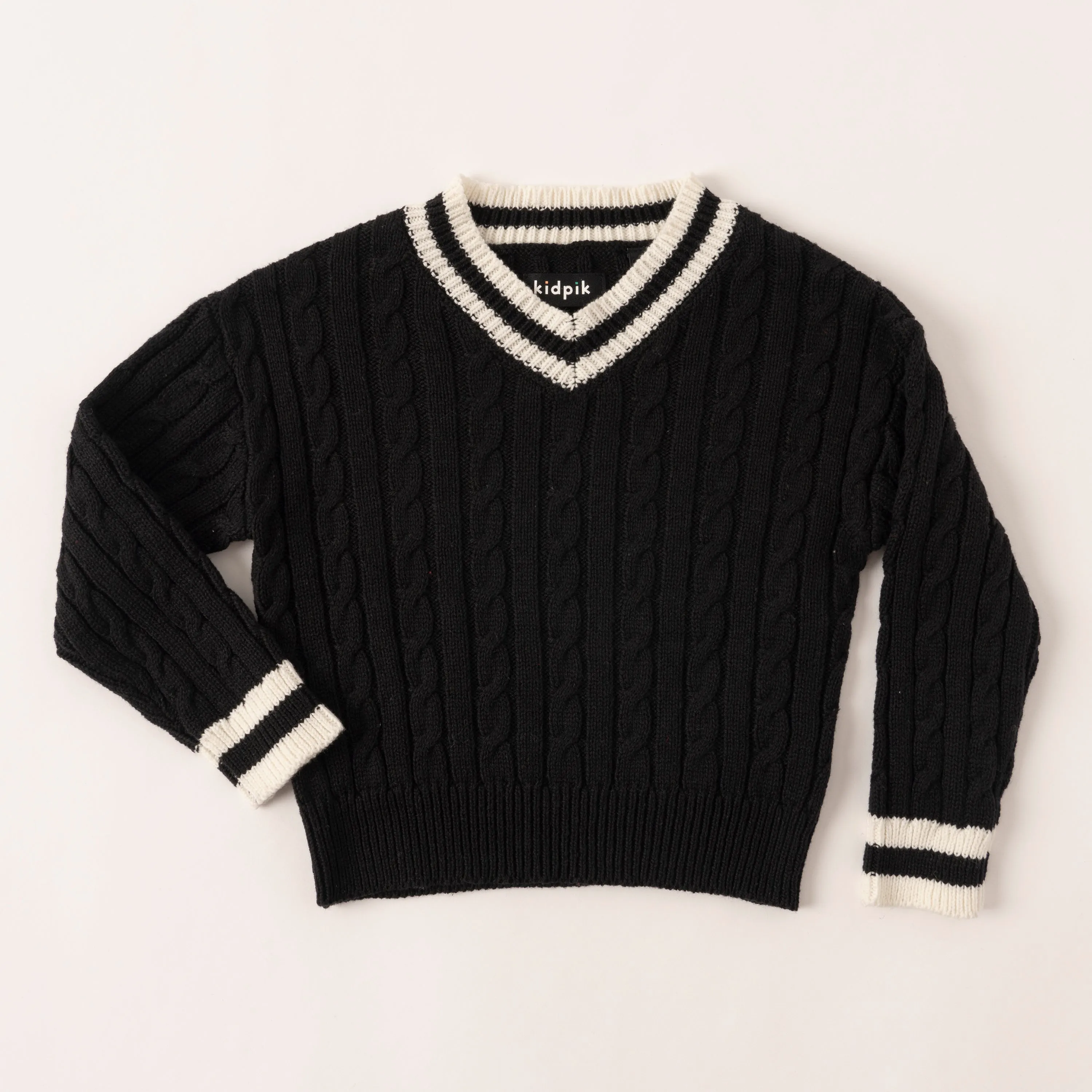 Cable Vneck Sweater