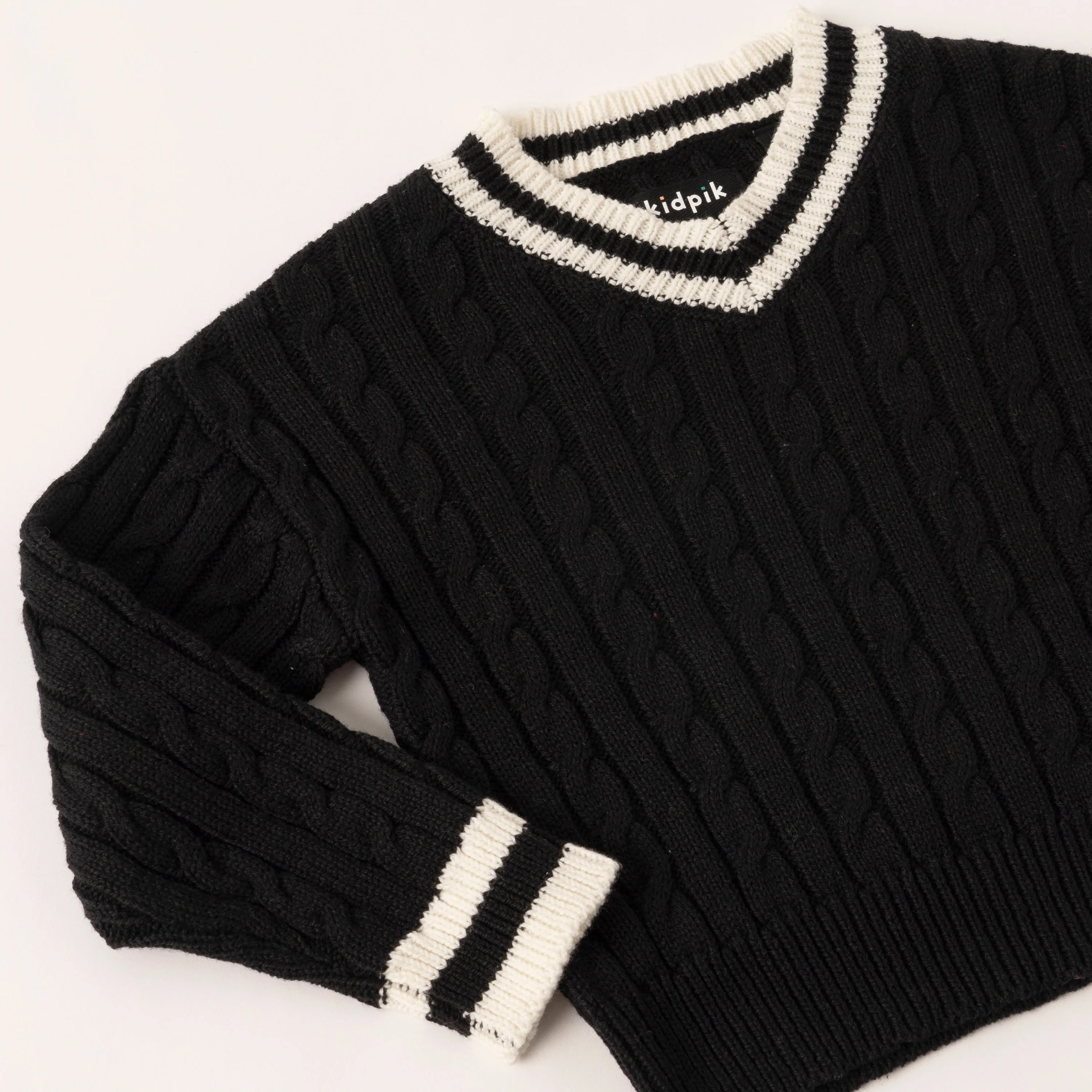 Cable Vneck Sweater