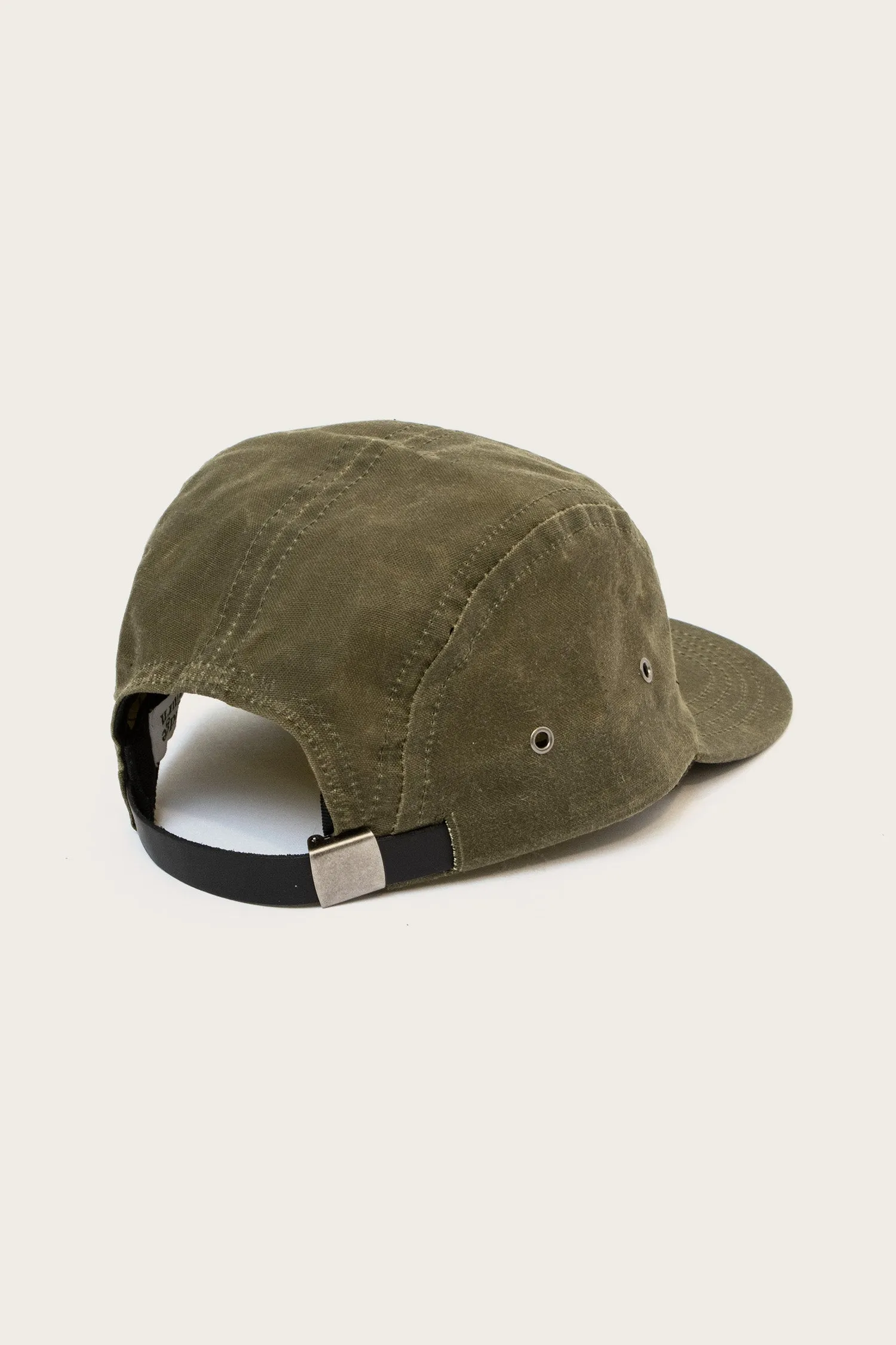 Camper Waxed 5 Panel Cap / Moss