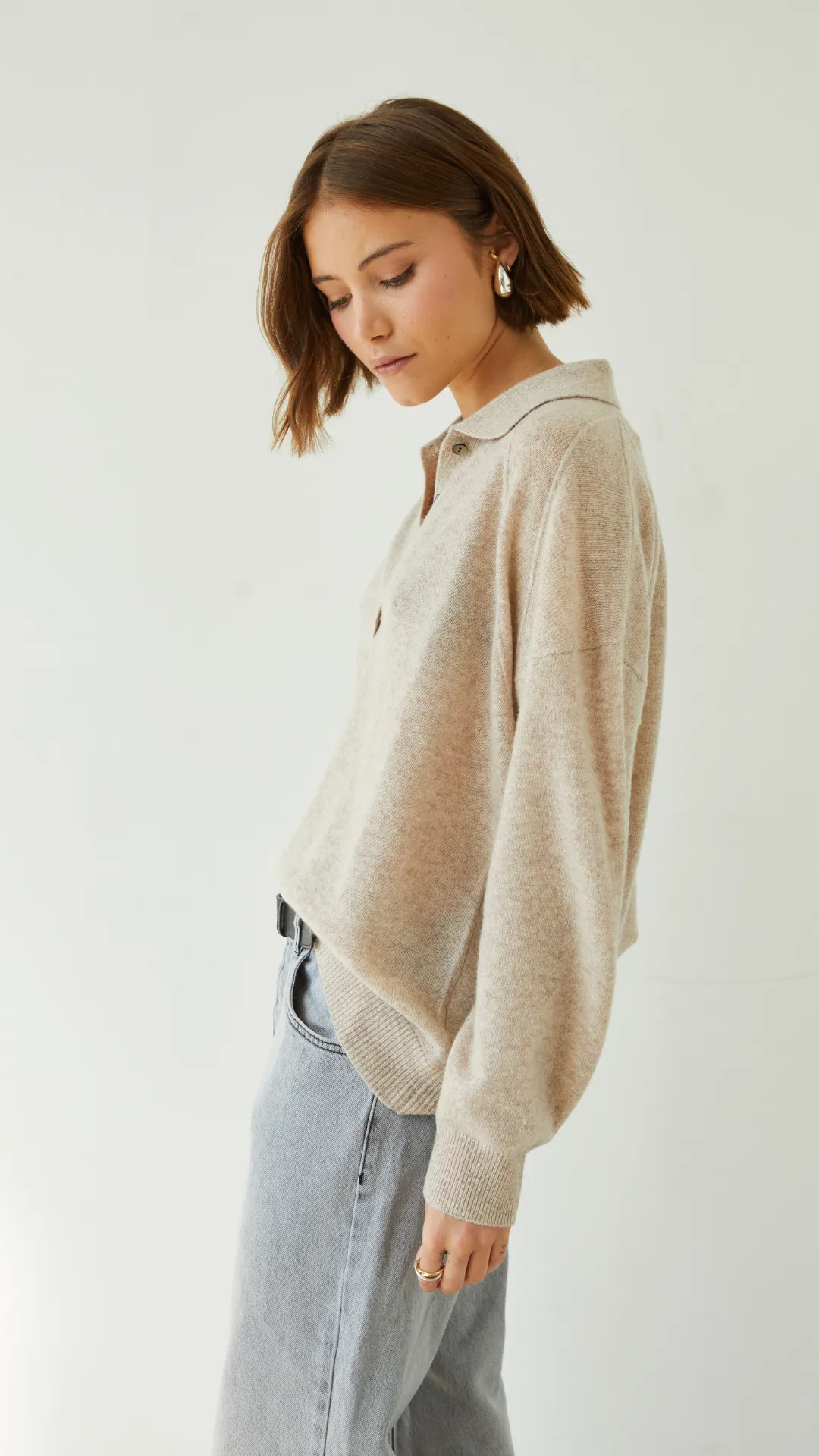 CAPRICE CASHMERE SWEATER - OAT