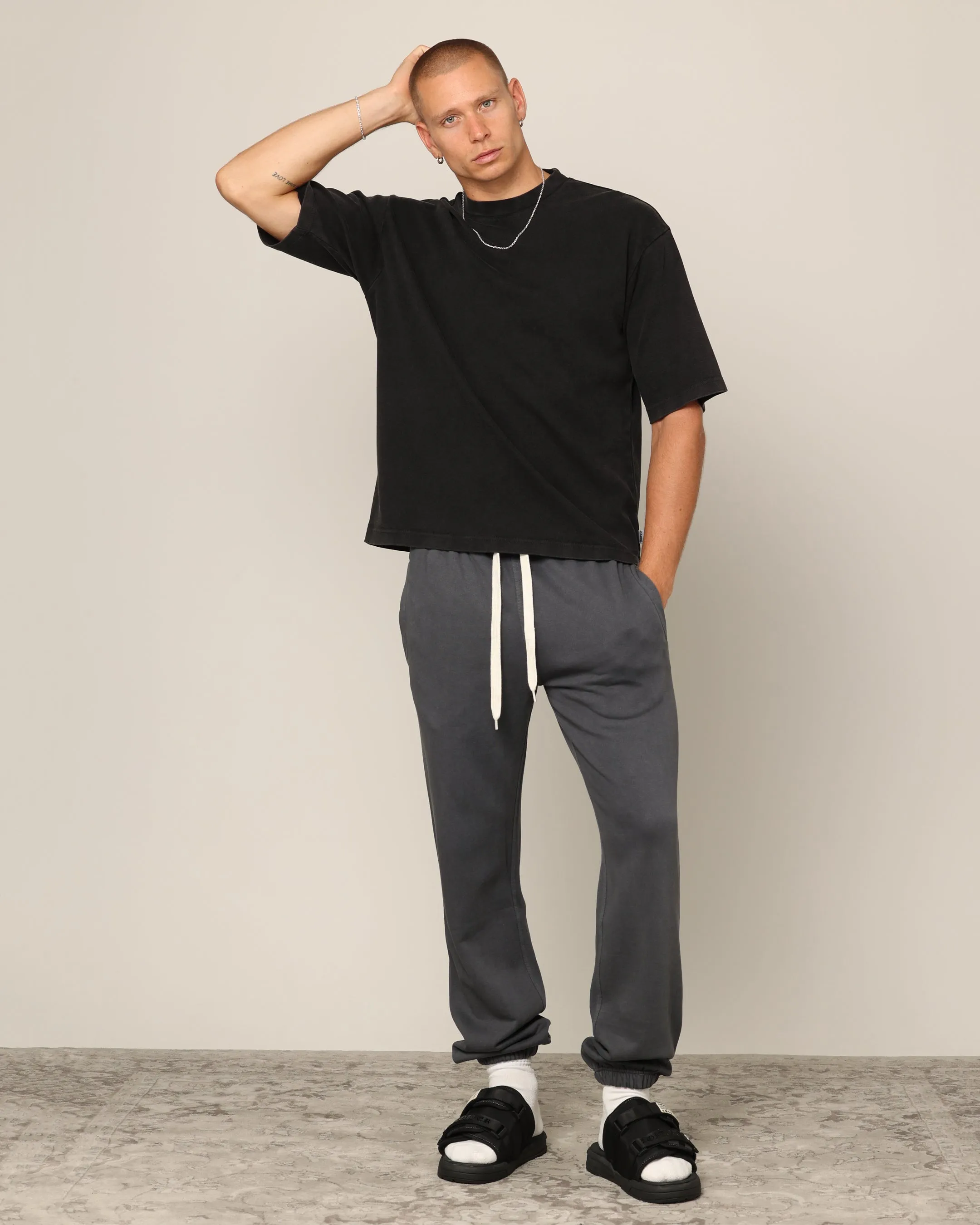 Carré Blanc Boxy T-Shirt Black Wash