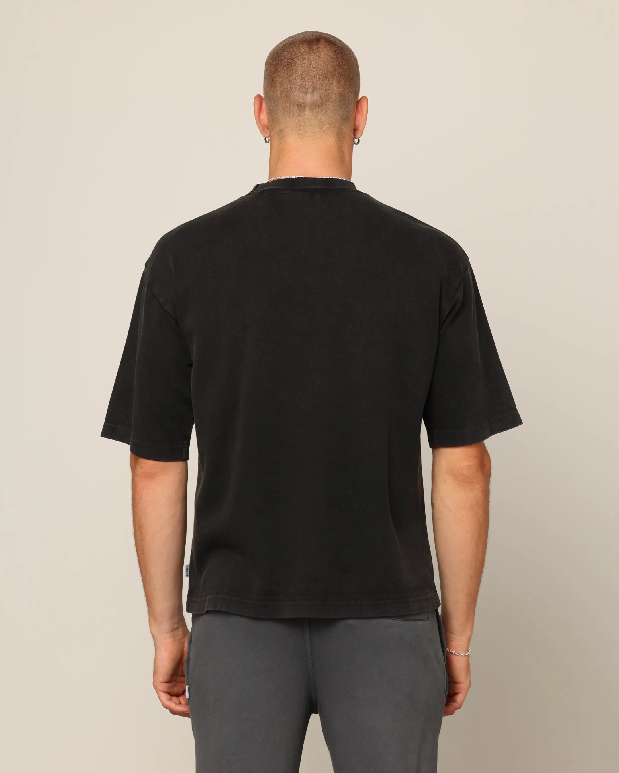 Carré Blanc Boxy T-Shirt Black Wash