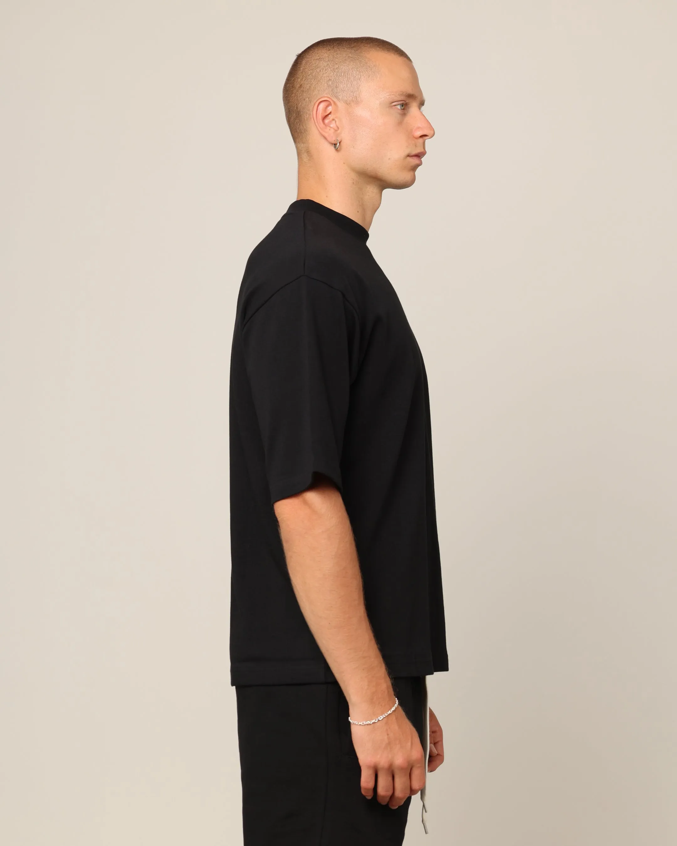 Carré Blanc Boxy T-Shirt Black