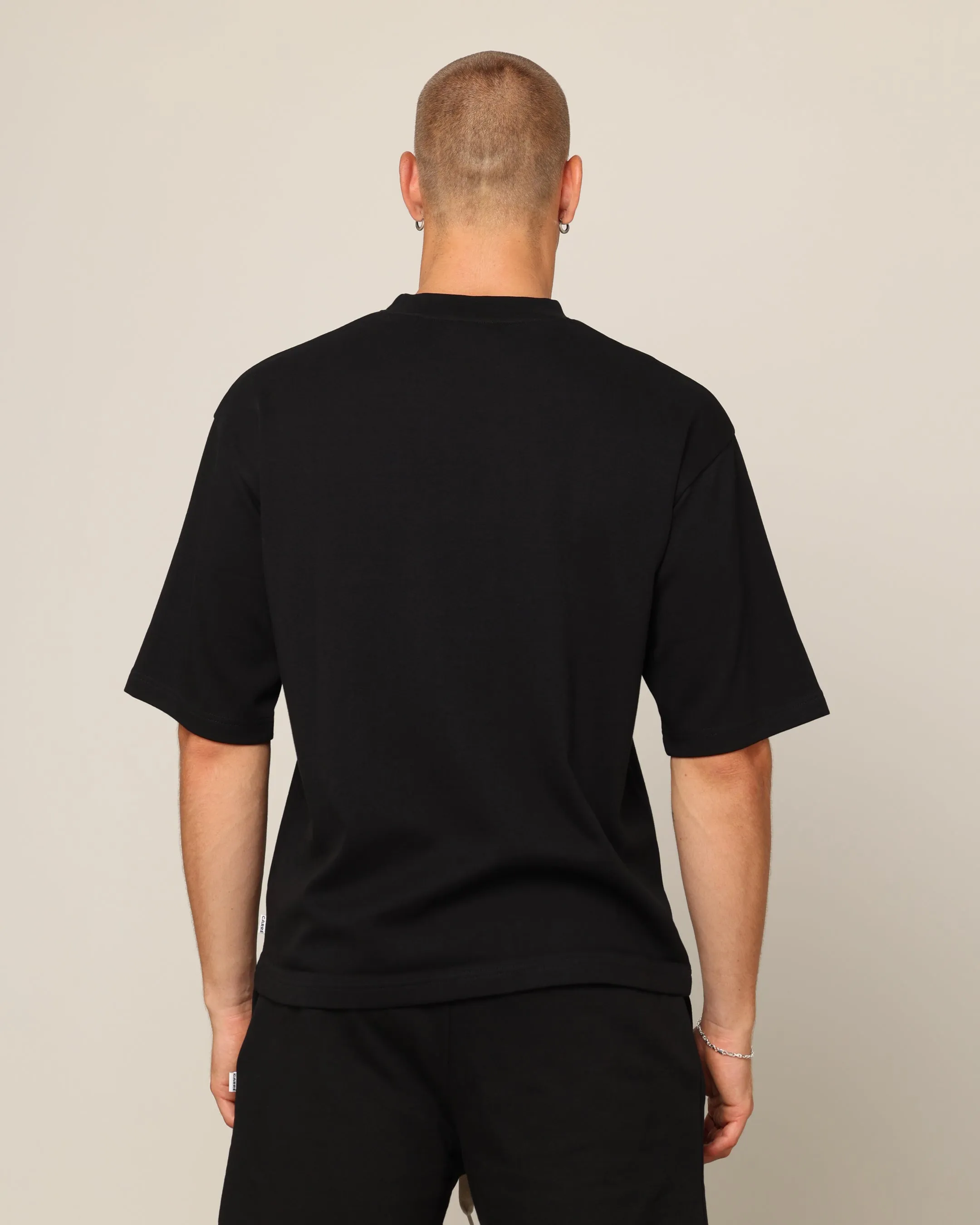 Carré Blanc Boxy T-Shirt Black