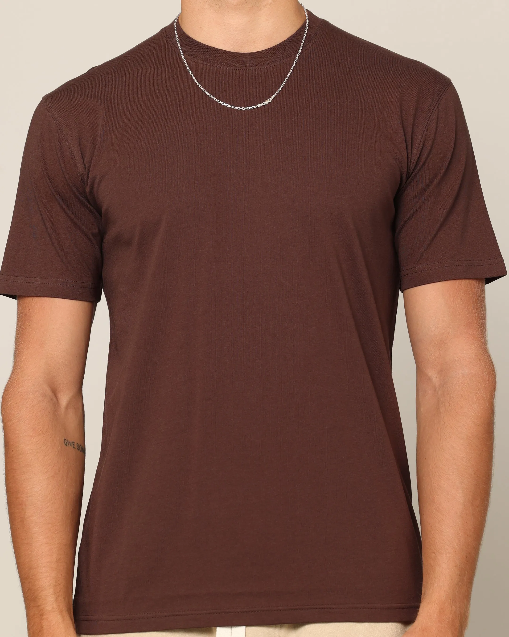 Carré Blanc Form T-Shirt Brown