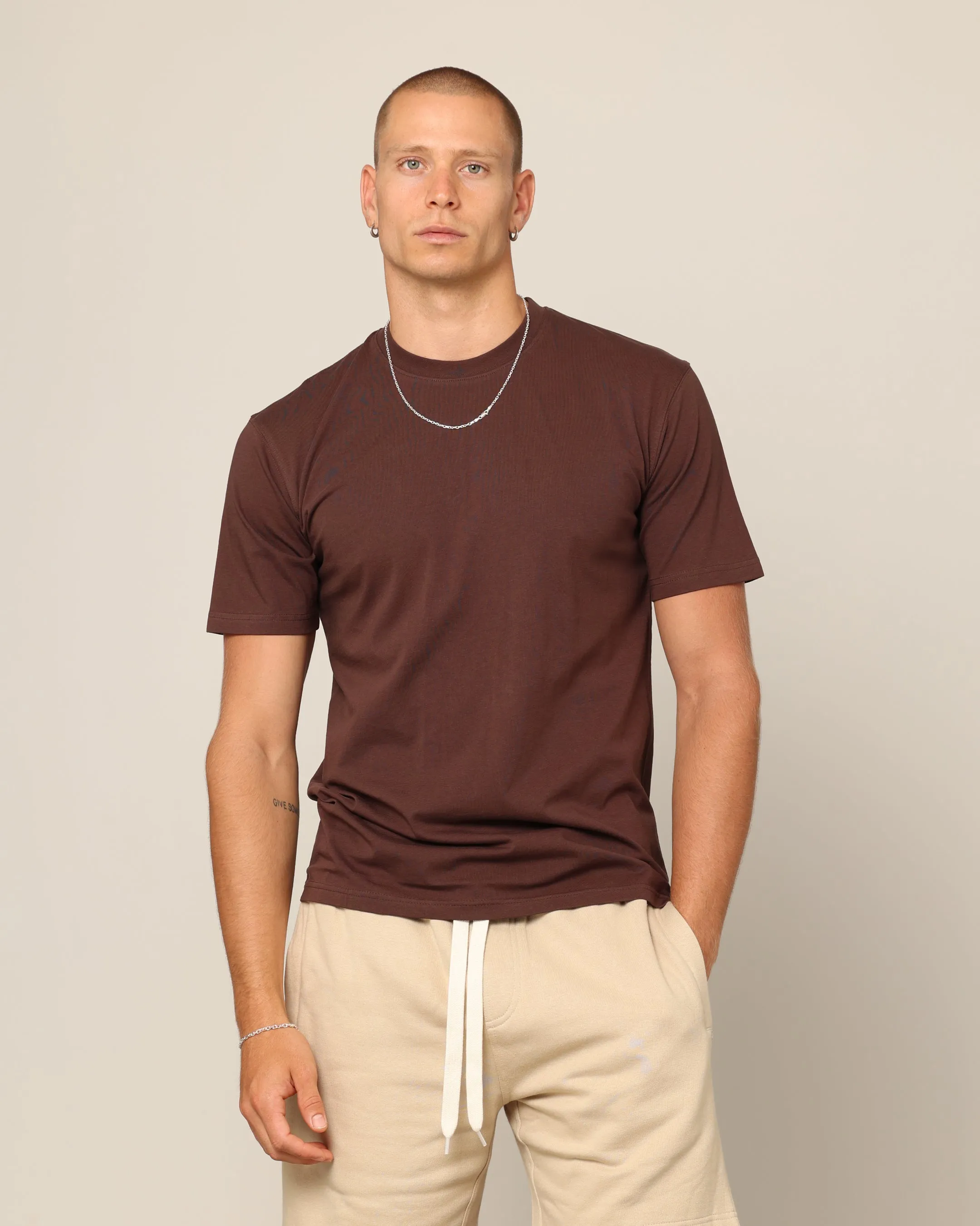 Carré Blanc Form T-Shirt Brown