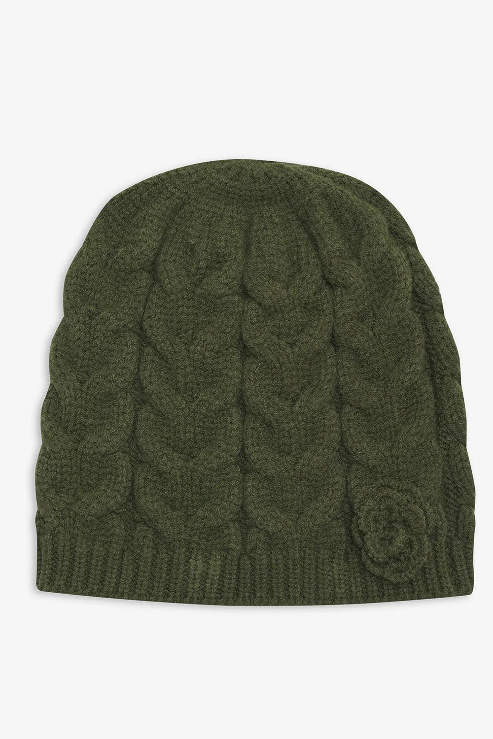 Cece Cable Cloud Knit Beanie - Jade Green