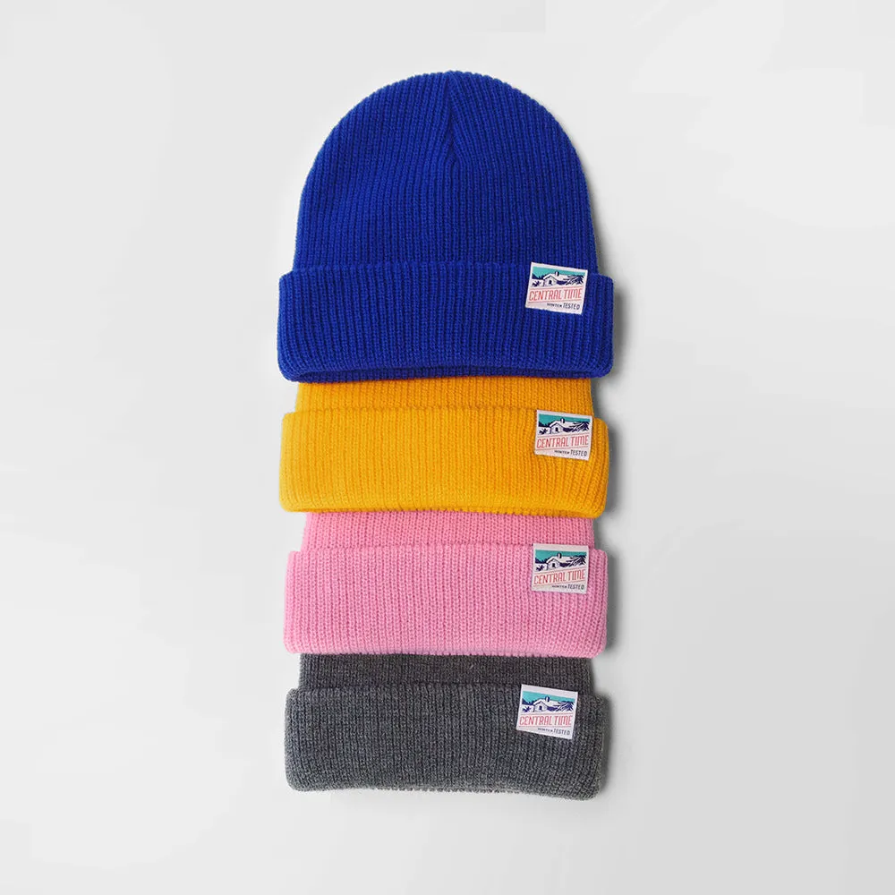 Central Time Snow Beanie - Gold