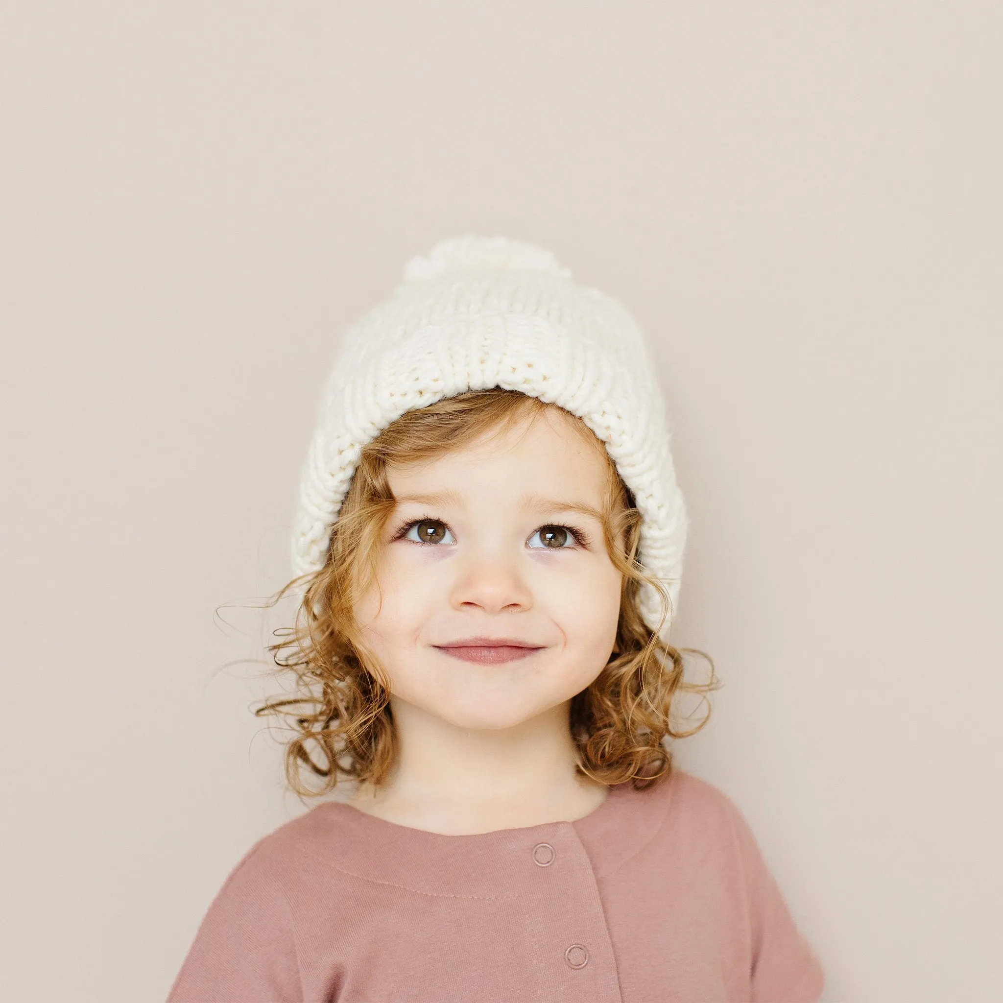 Classic Pom Hat, Cream