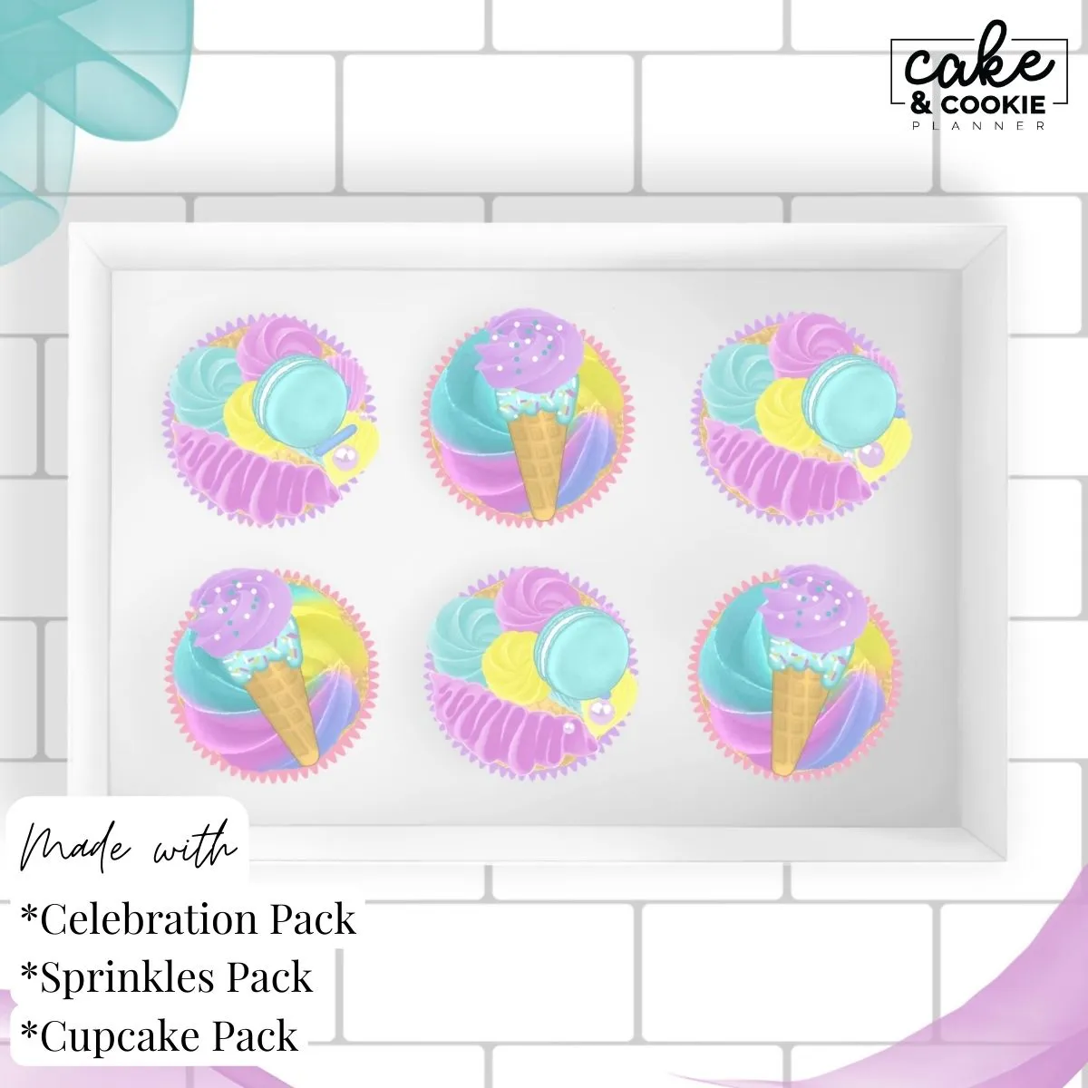 Cupcakes Procreate Pack - Digital Cake Sketching