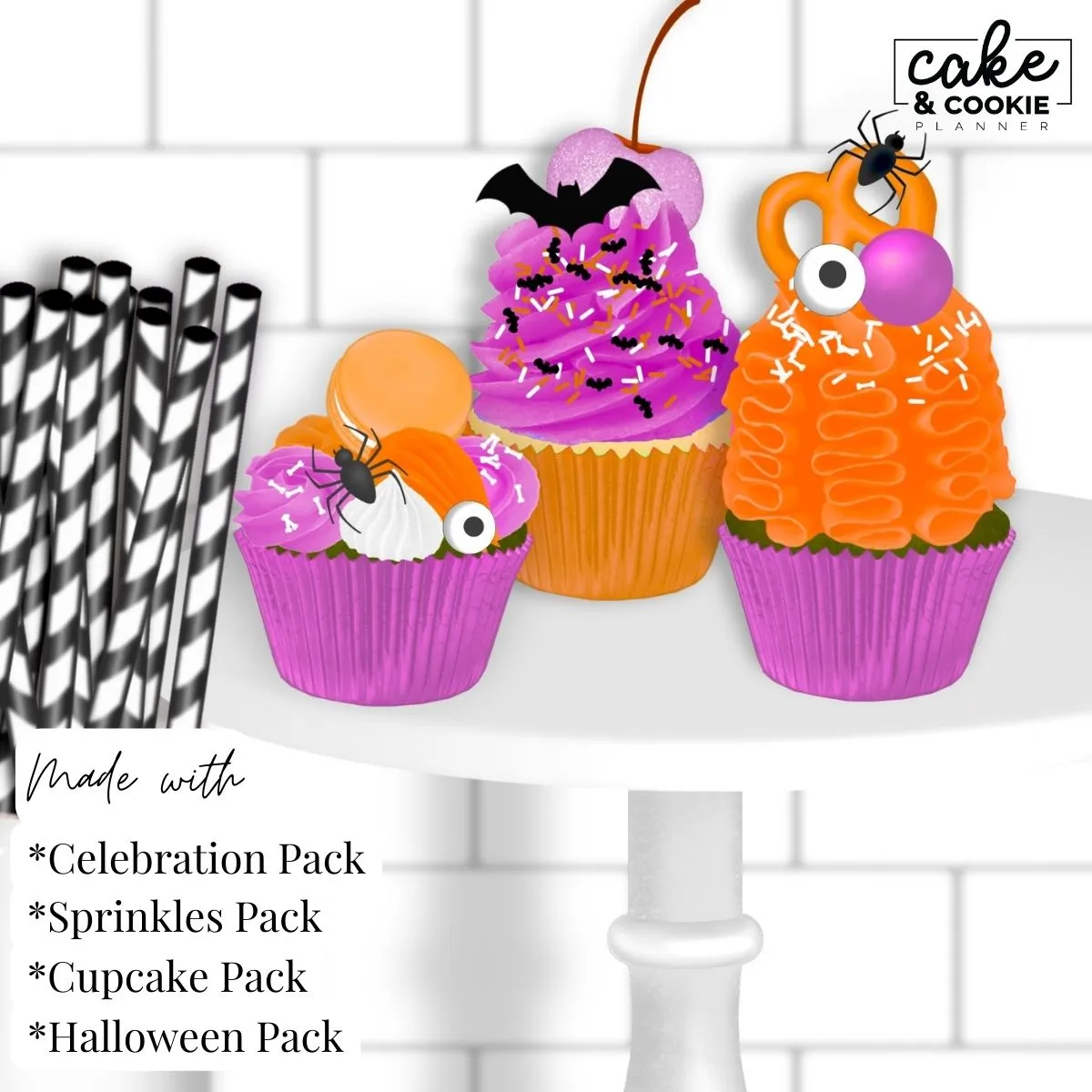 Cupcakes Procreate Pack - Digital Cake Sketching