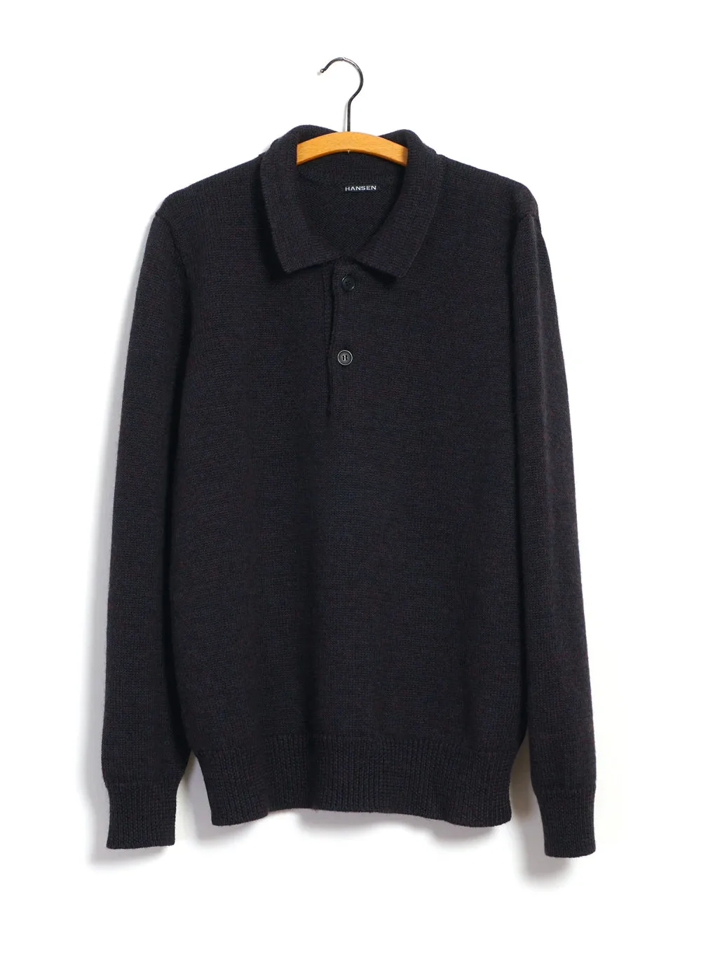 DIDRIK | Knitted Polo Sweater | Night