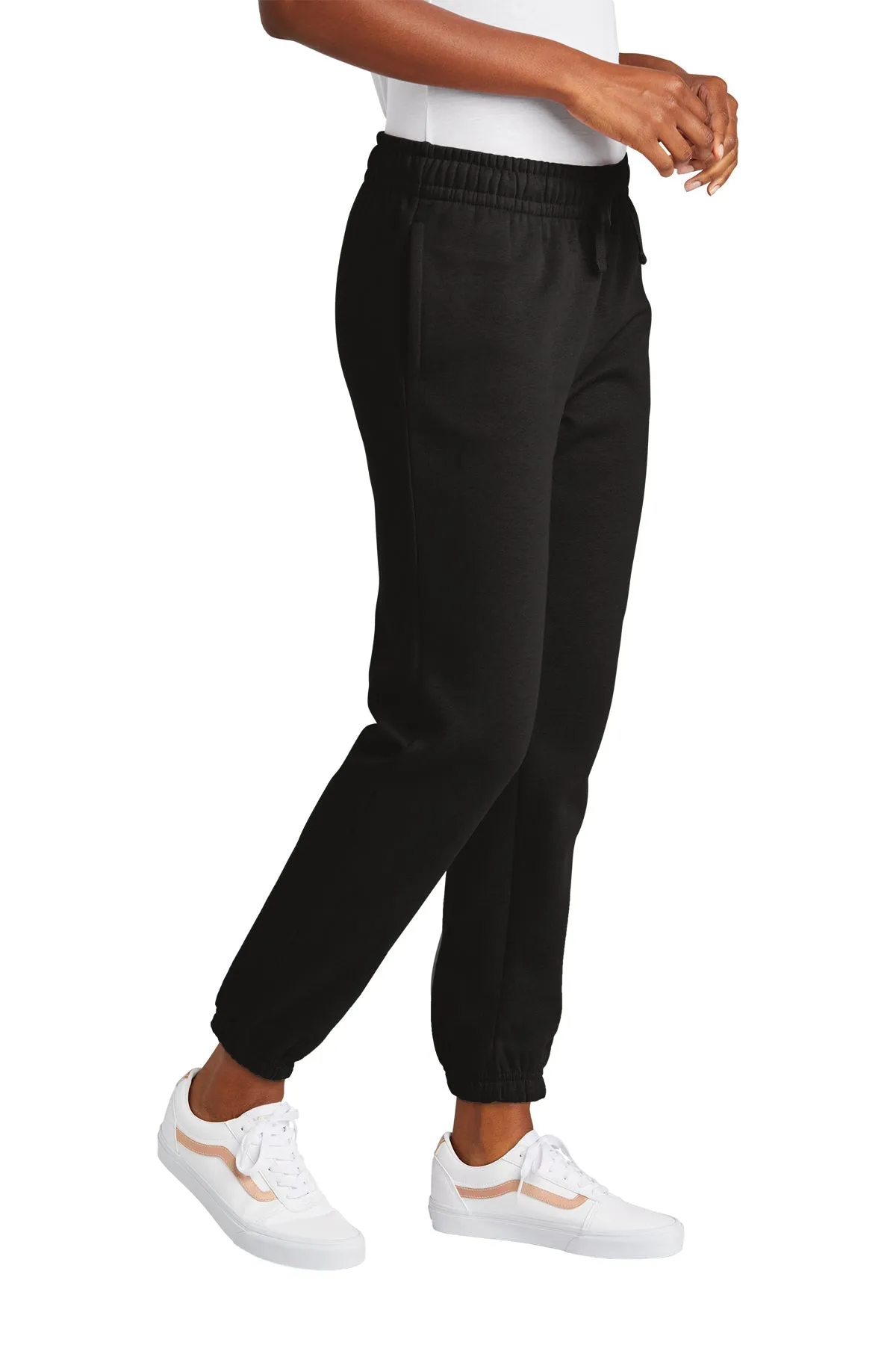 District Womens V.I.T. Fleece Sweatpants, Black [ME Elecmetal]