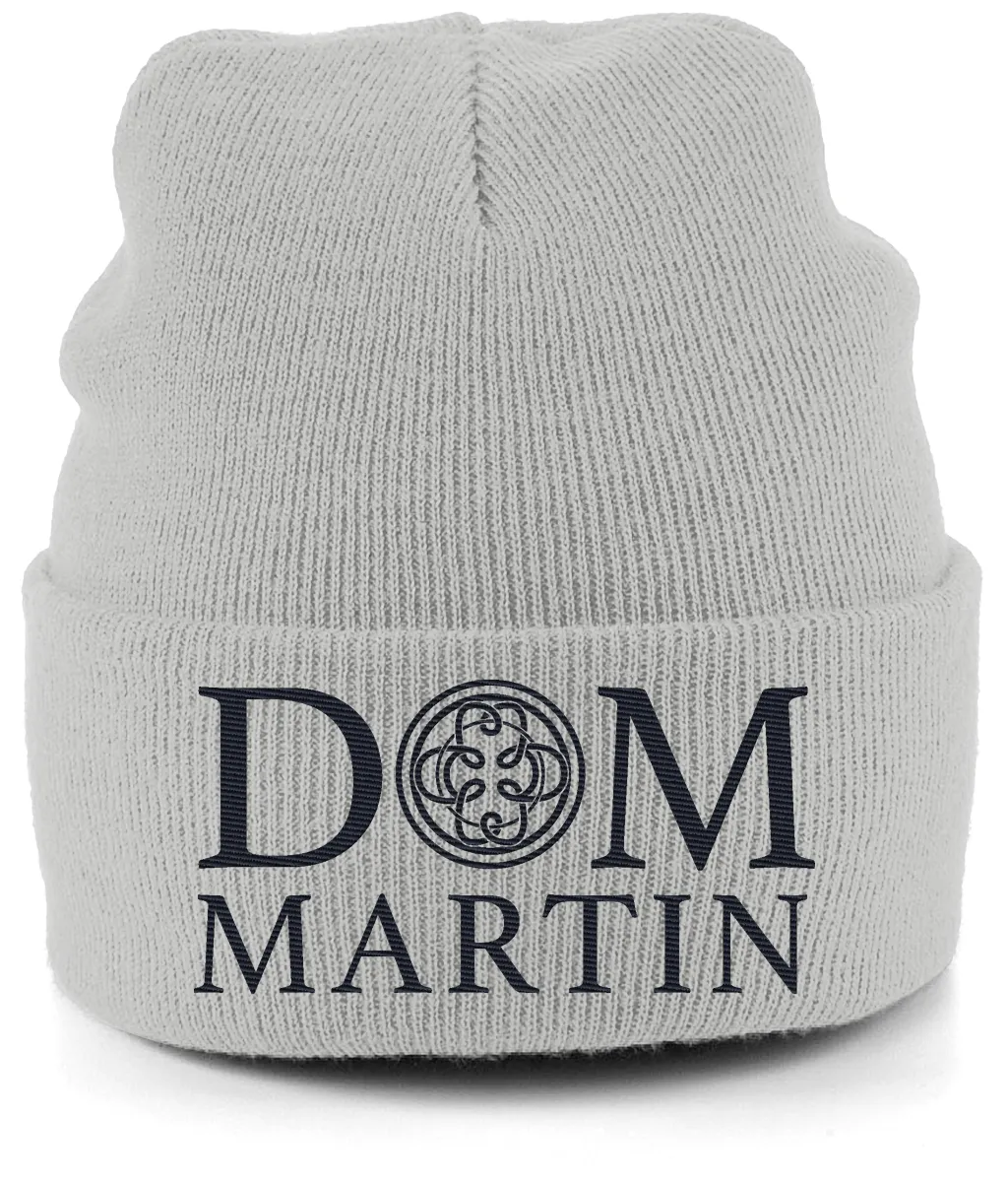 DOM MARTIN BEANIE HAT. BLACK LOGO