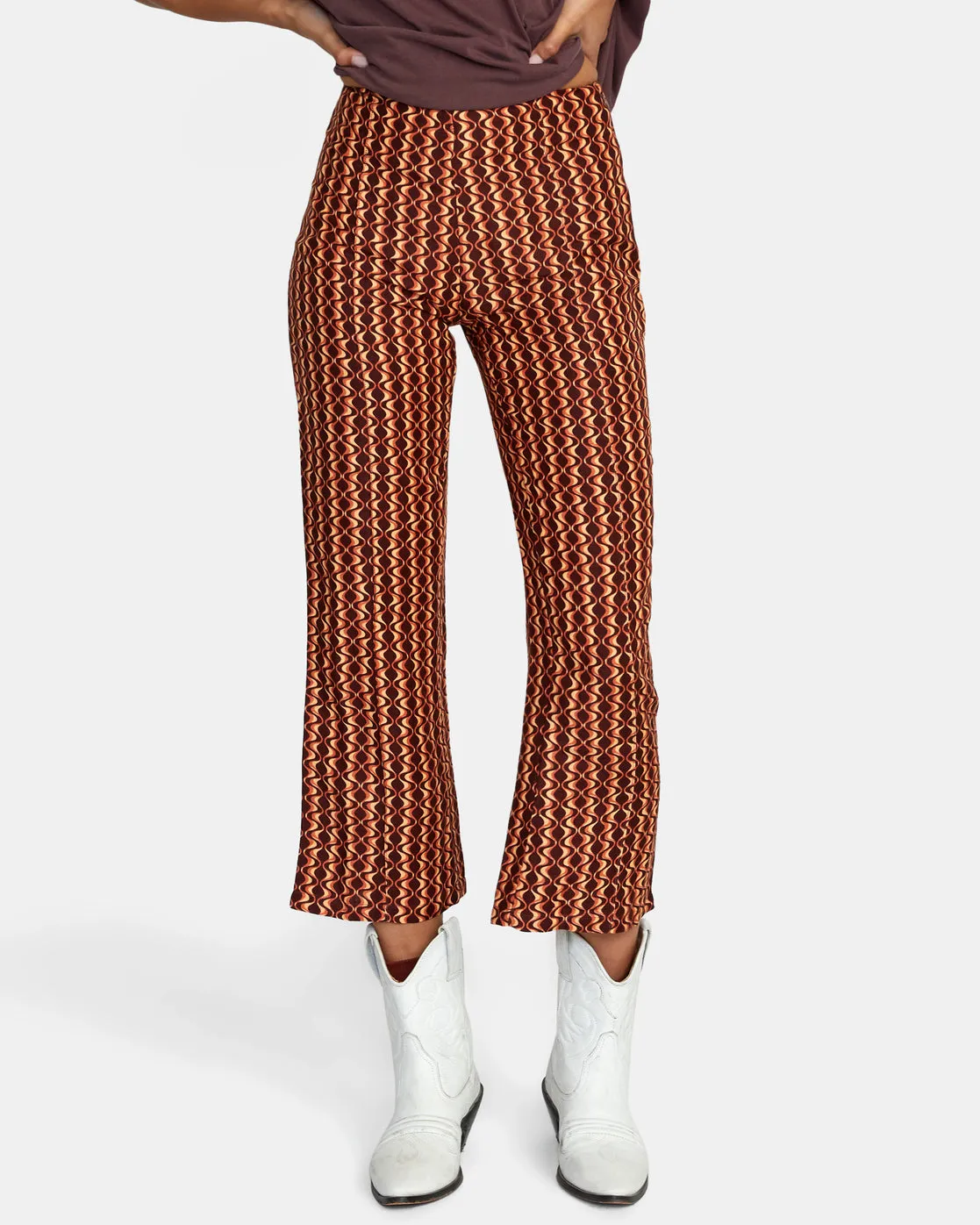 Drip High-Waisted Pants - Espresso