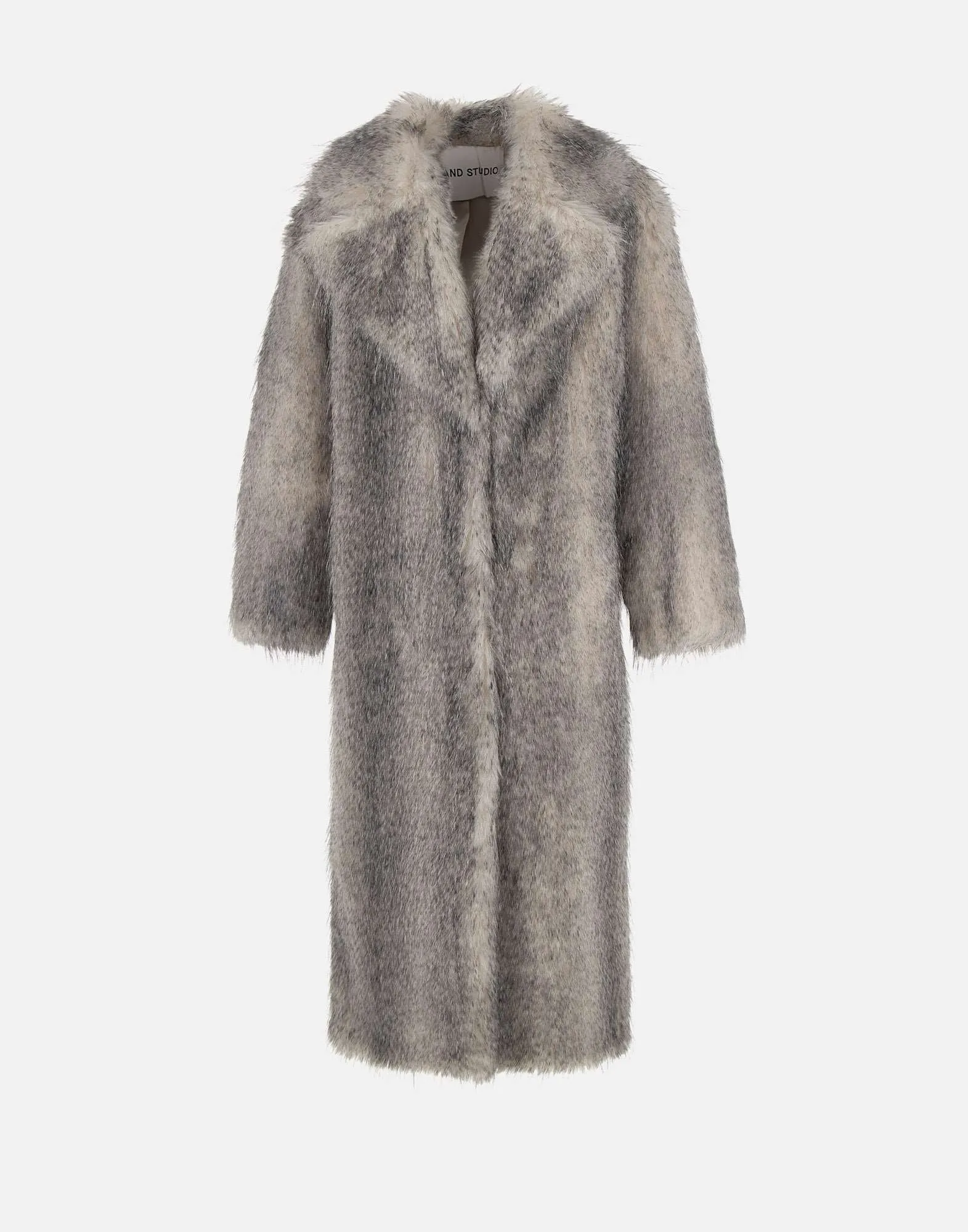 Eco-Friendly Eco Fur Coat with Pockets