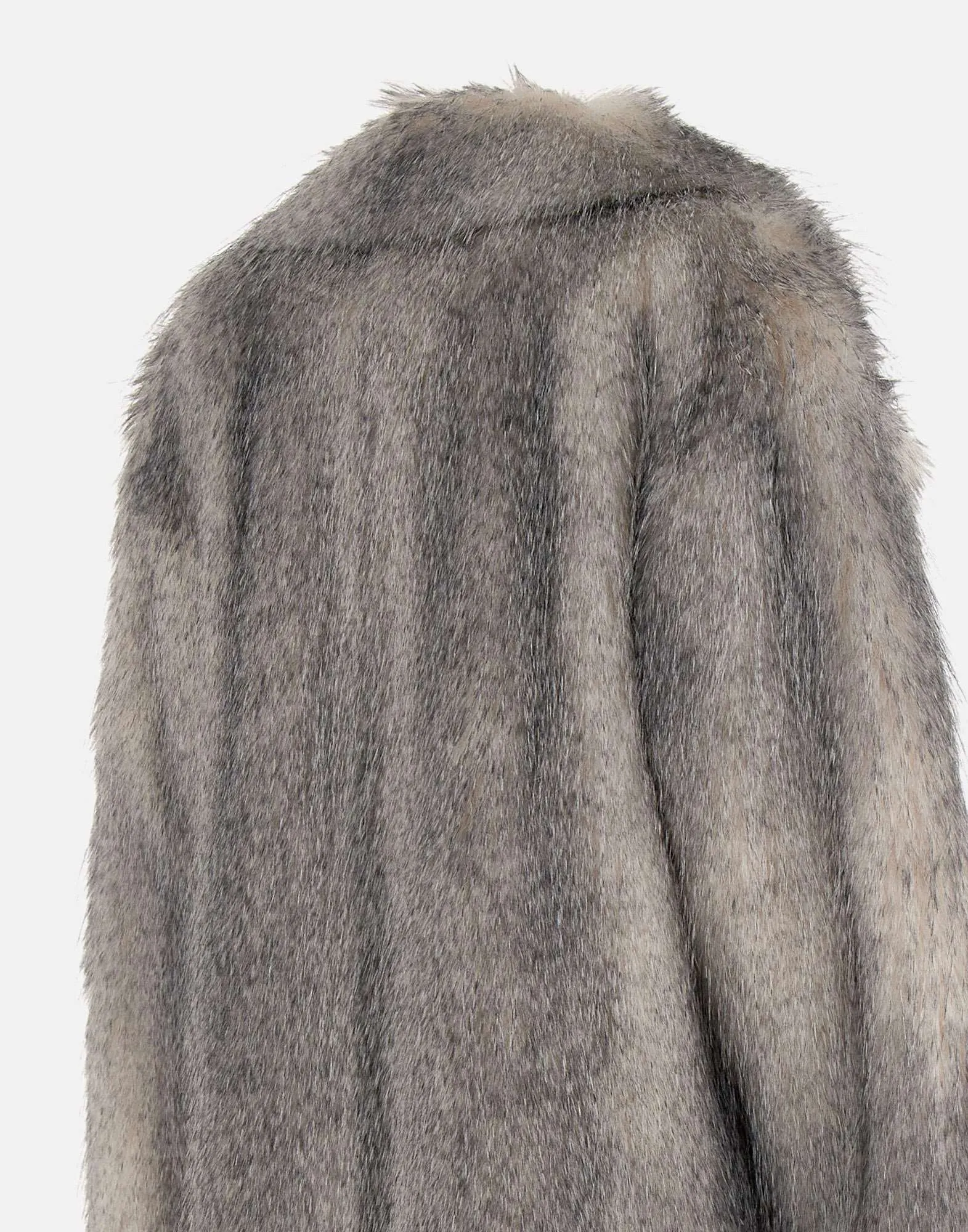 Eco-Friendly Eco Fur Coat with Pockets