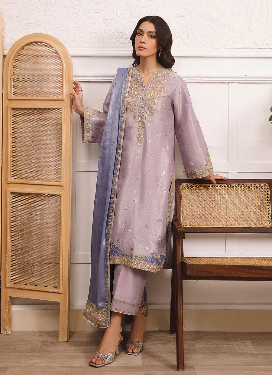 Elif Lavender Shirt And Dupatta