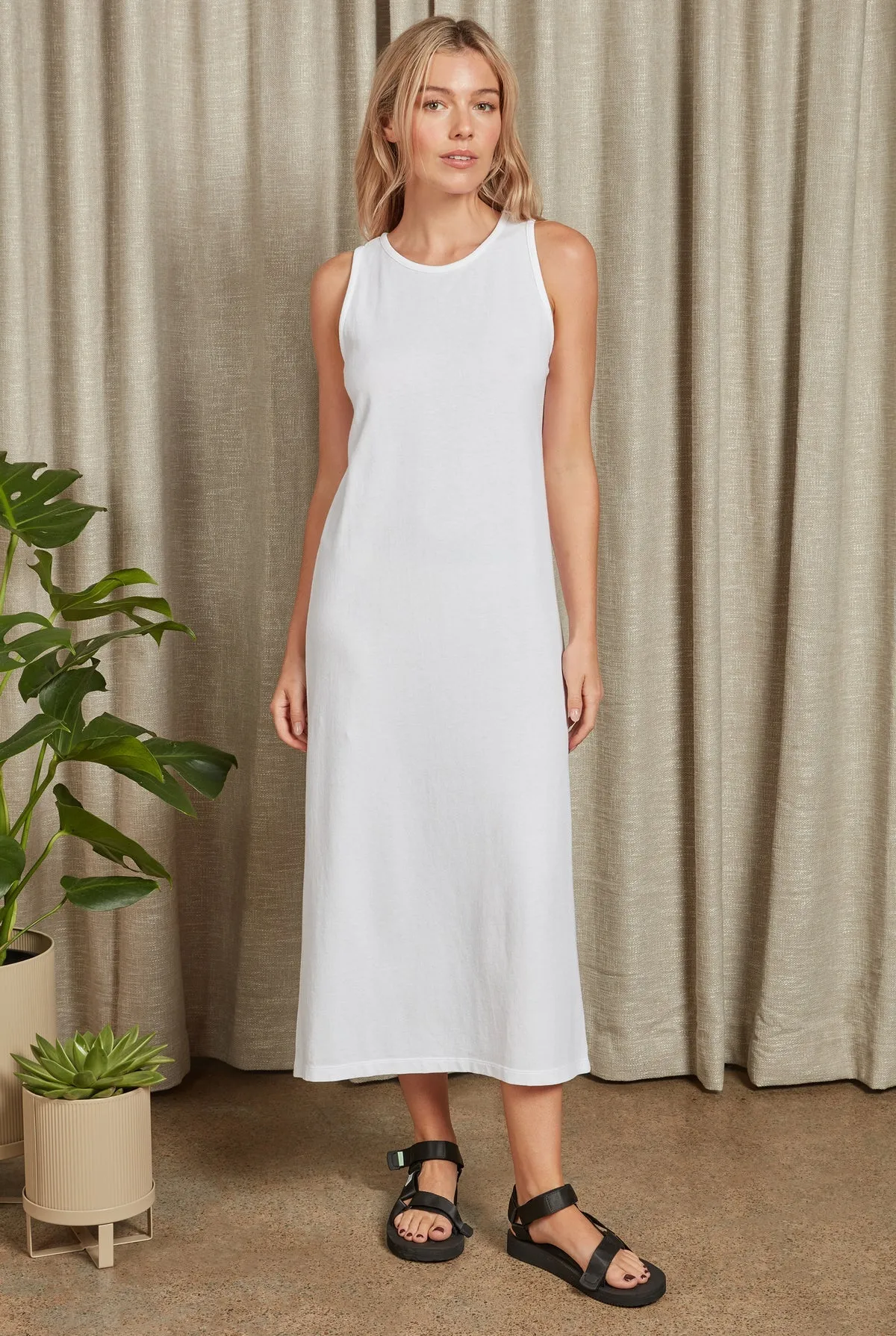 Essential Knit Dress in White