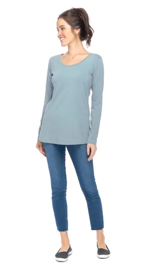 Essential Top - ice blue - organic cotton