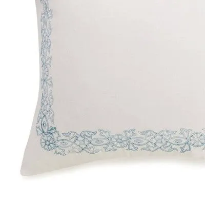 Euro 20" x 26" Bonnie Sham White/Blue - Jessica Simpson