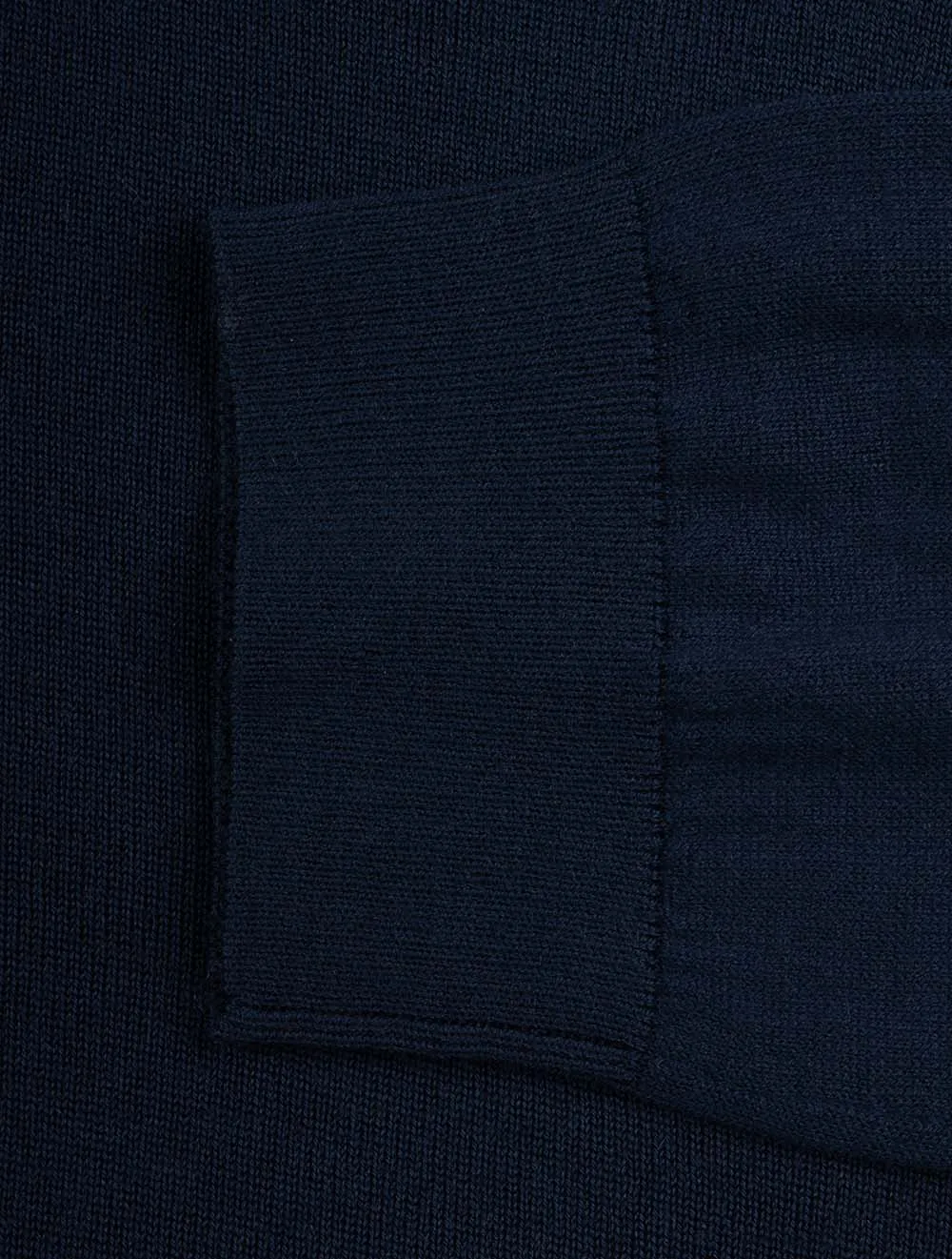 Extra Fine Merino Wool Polo Marine