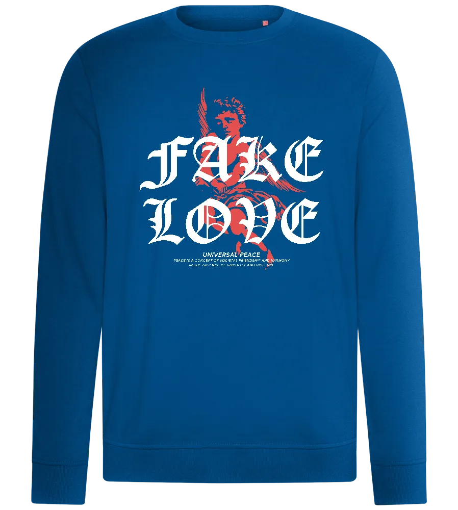 Fake Love Text Design - Comfort unisex sweater