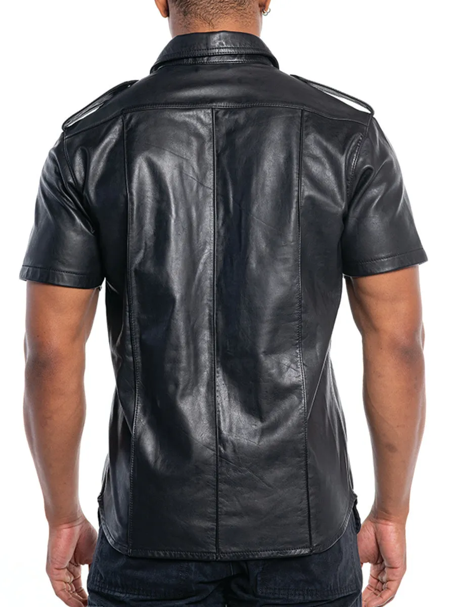 FK LEATHER SHORT SLEEVE UNIFORM SHIRT