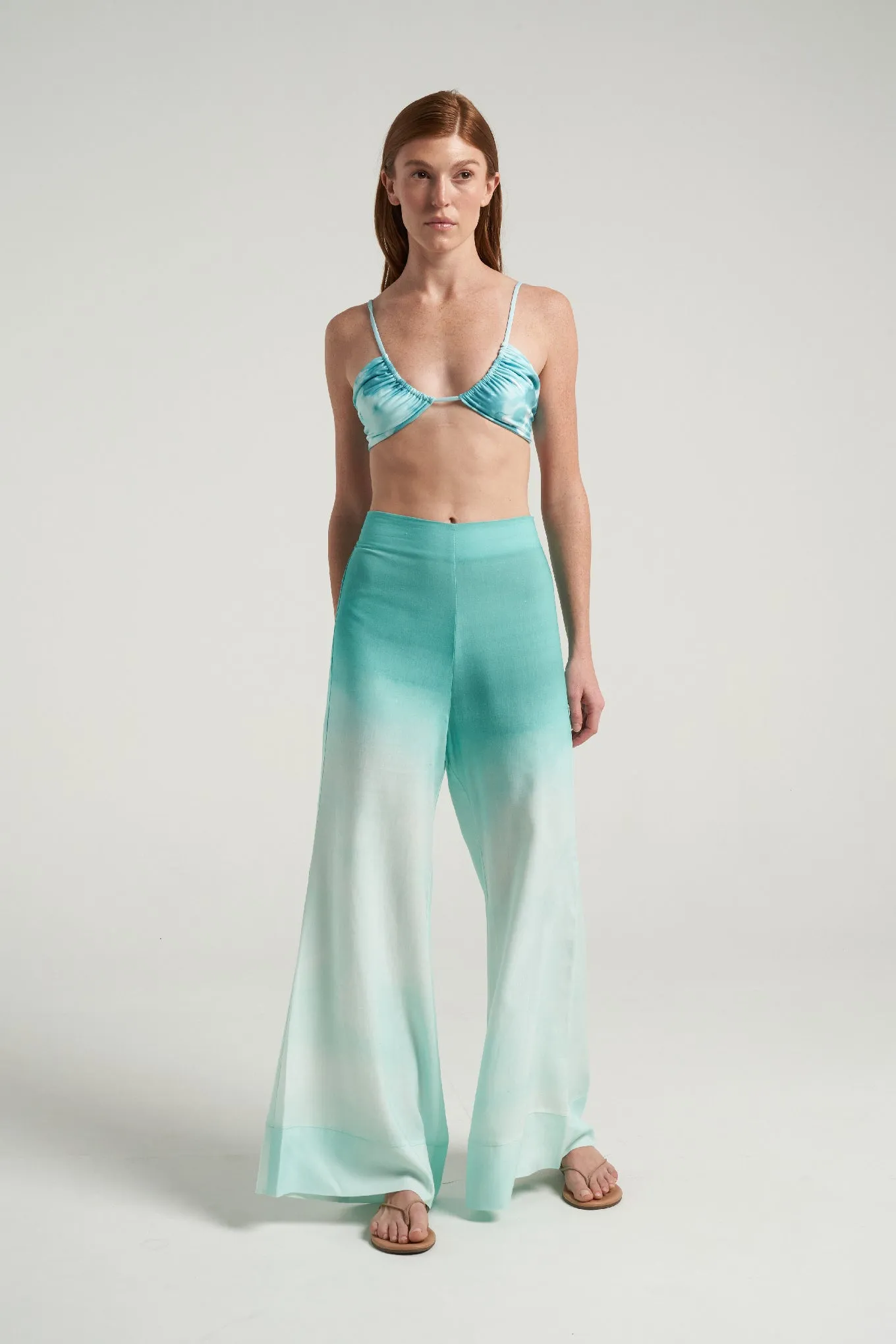 Flared Pants Oasis Aqua