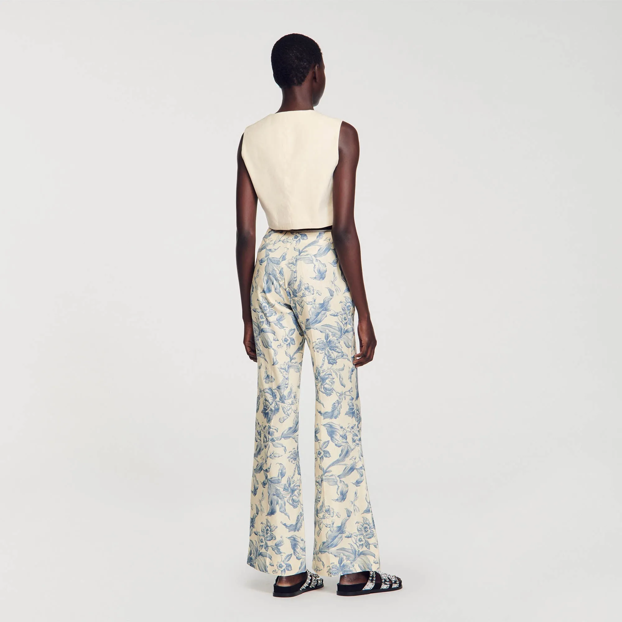 Flower Print Trousers