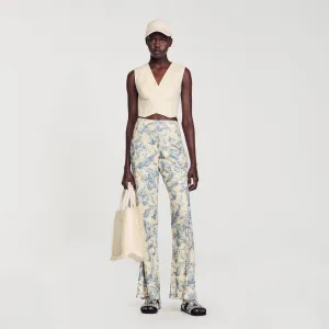 Flower Print Trousers