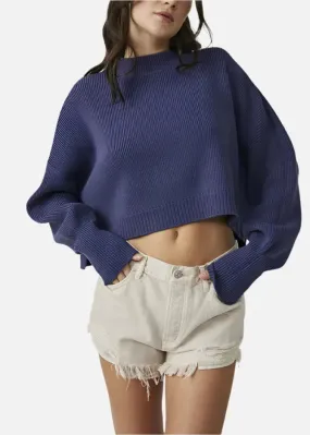 Free People Easy Street Crop Pullover