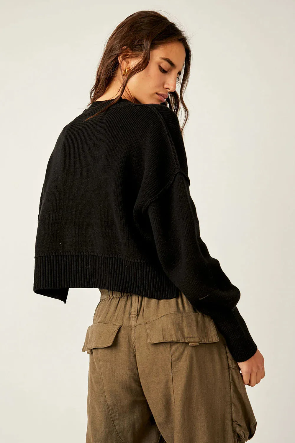 Free People Easy Street Crop Pullover