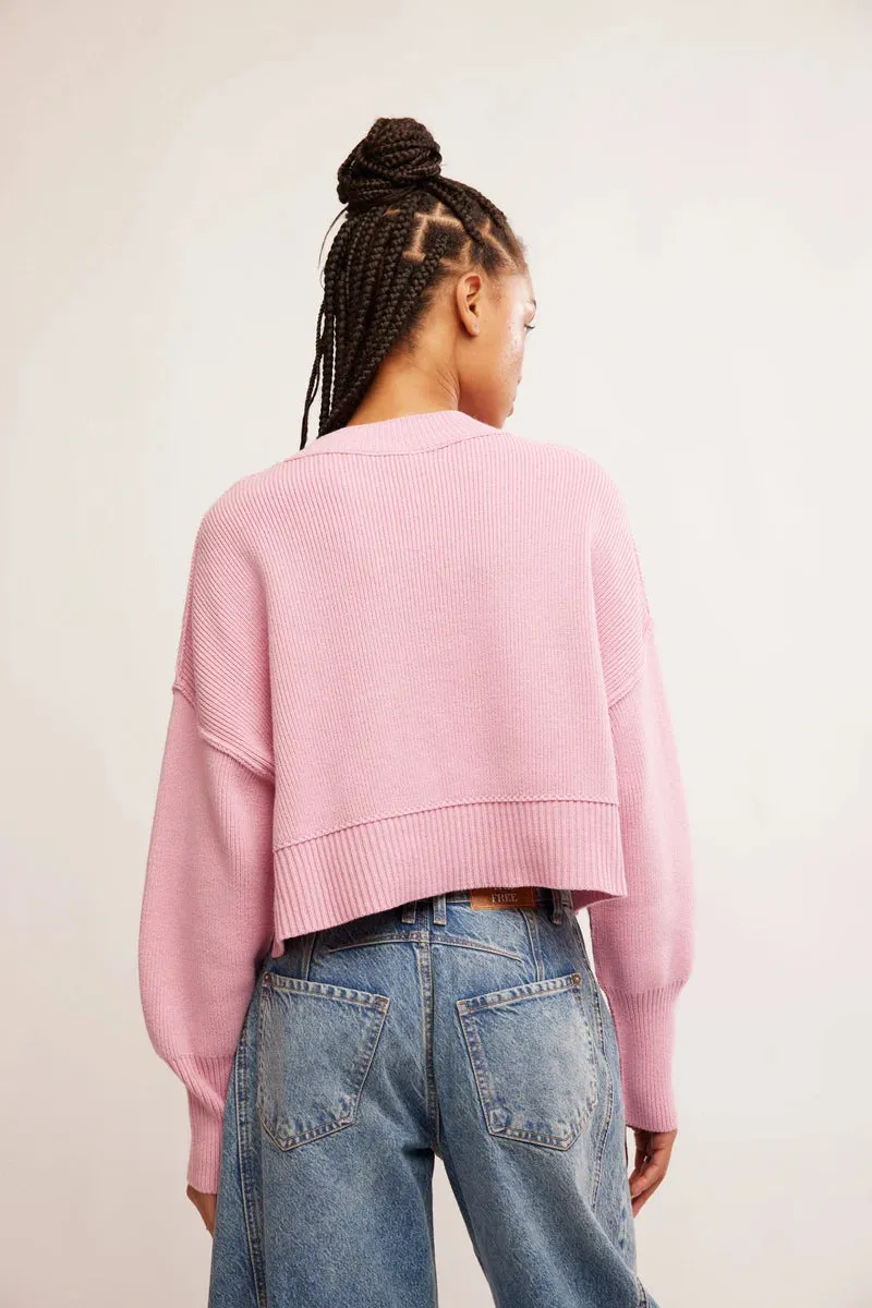 Free People Easy Street Crop Pullover