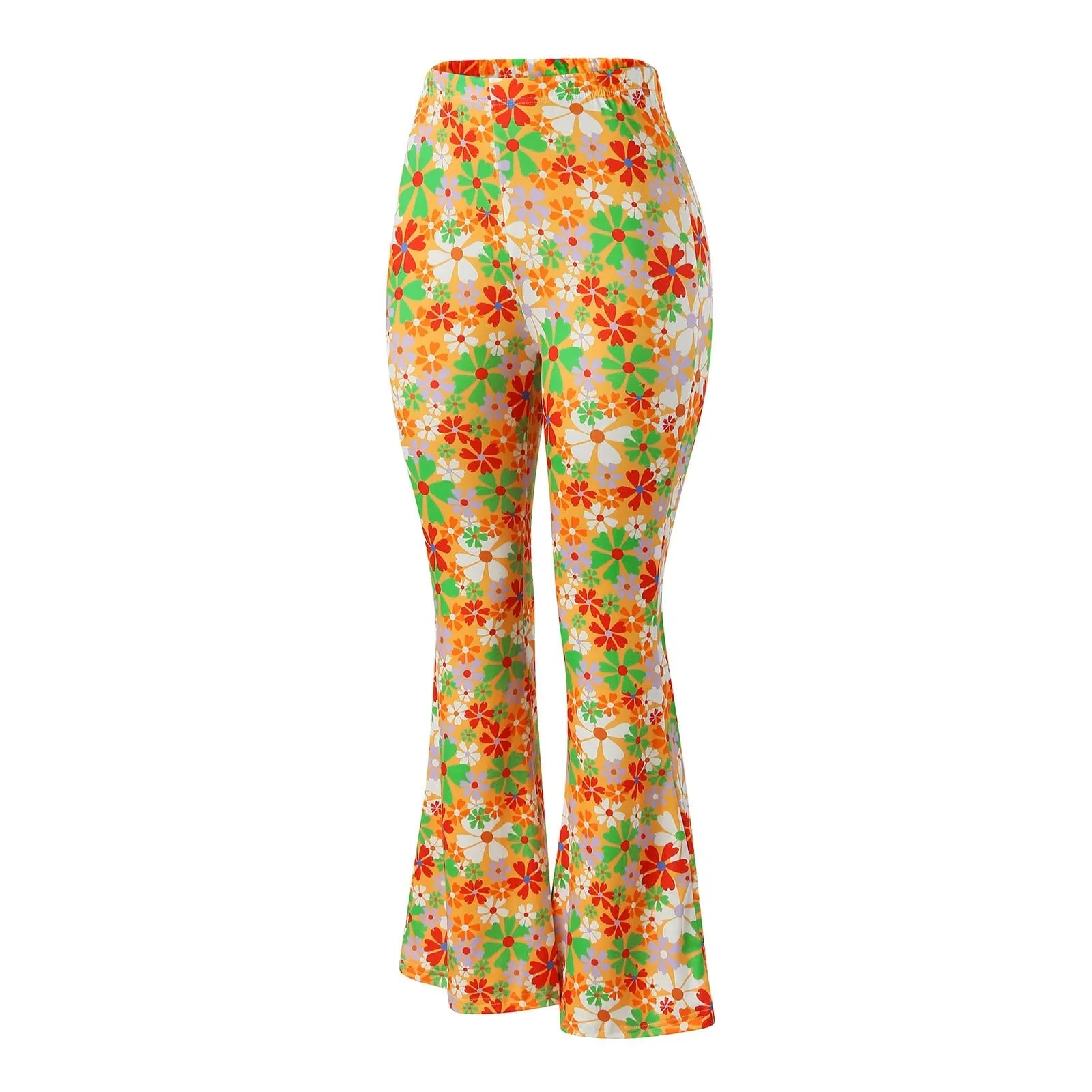 Funki Buys | Pants | Women's Boho Floral Hippie Flared Pants