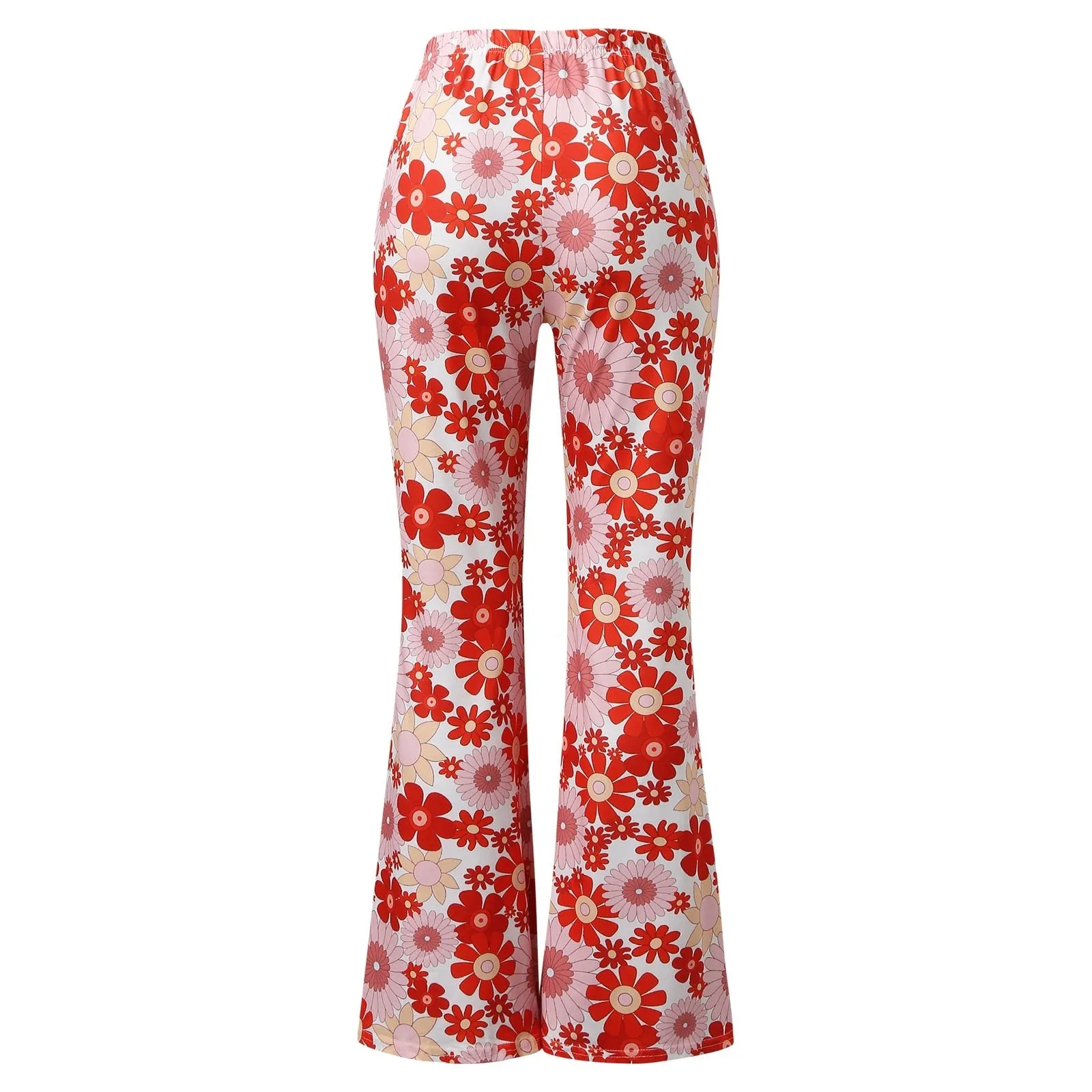 Funki Buys | Pants | Women's Funky Floral Boho Flared Trousers