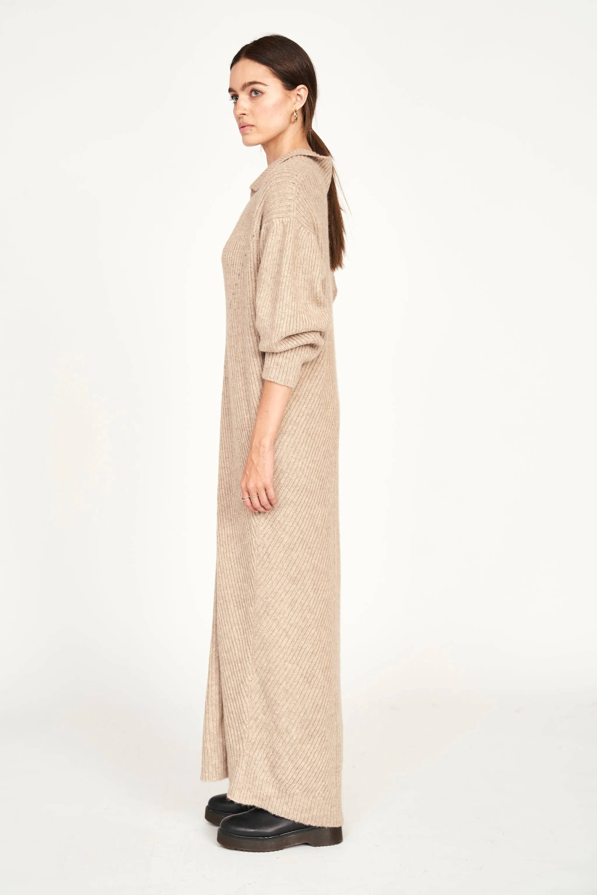 Jackson Sweater Dress in Camel