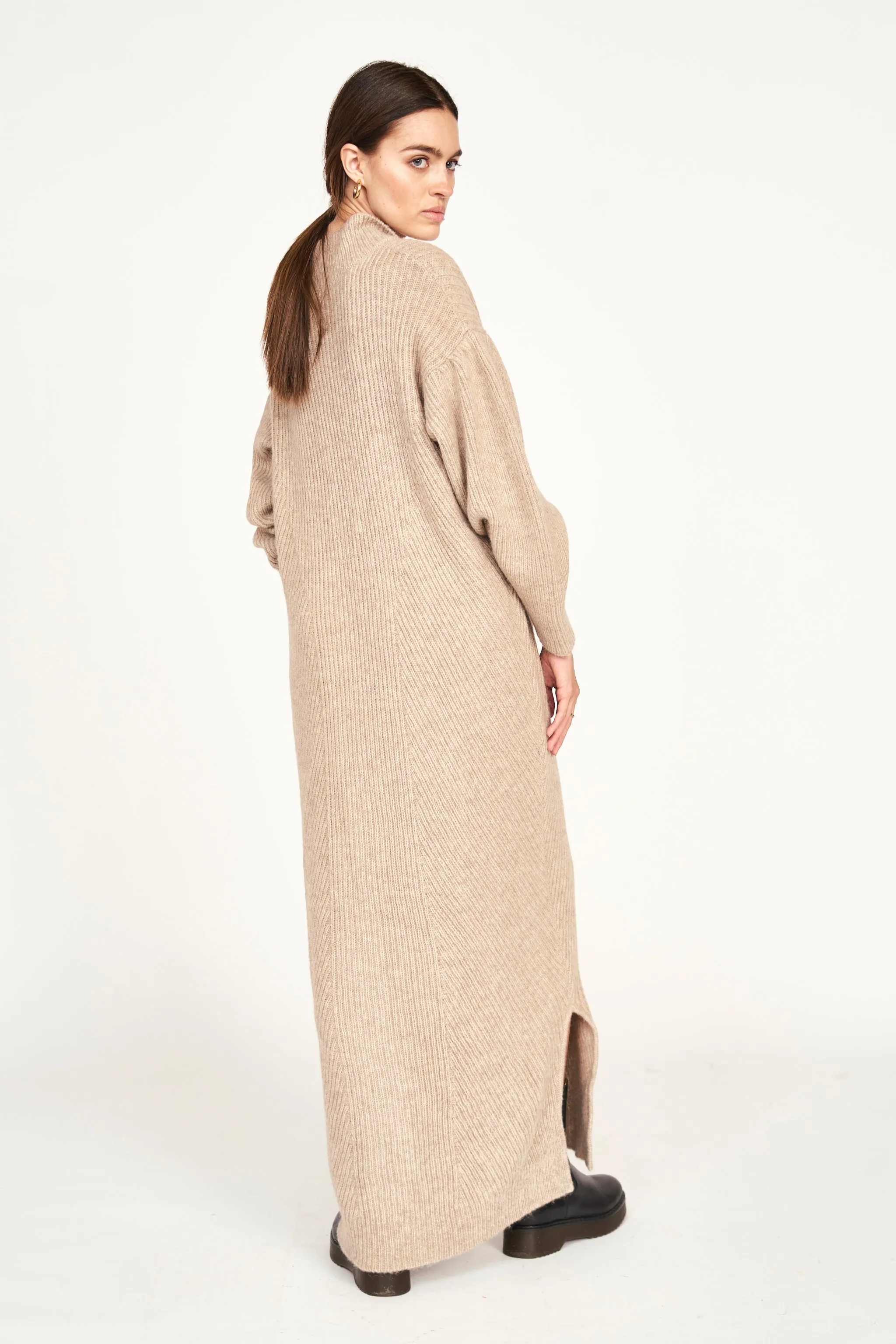 Jackson Sweater Dress in Camel