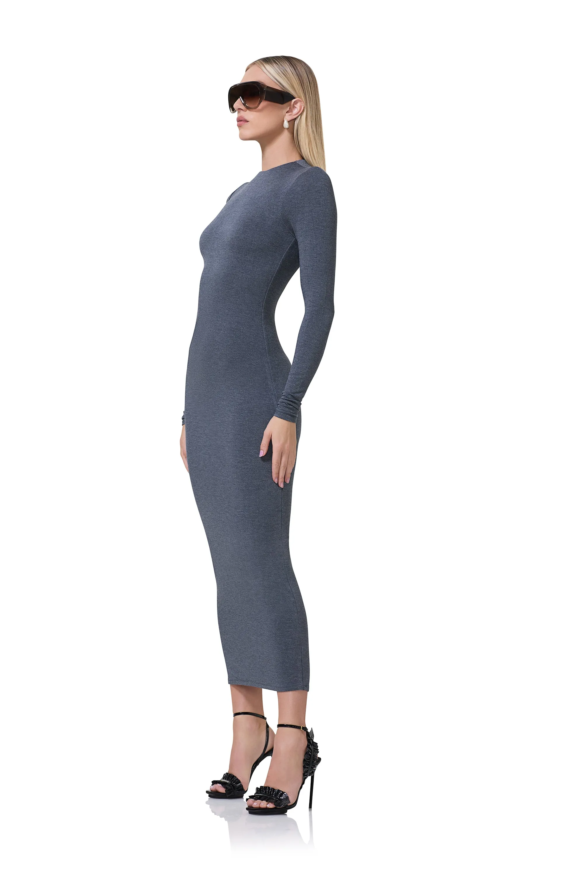 Juniper Dress - Heather Charcoal