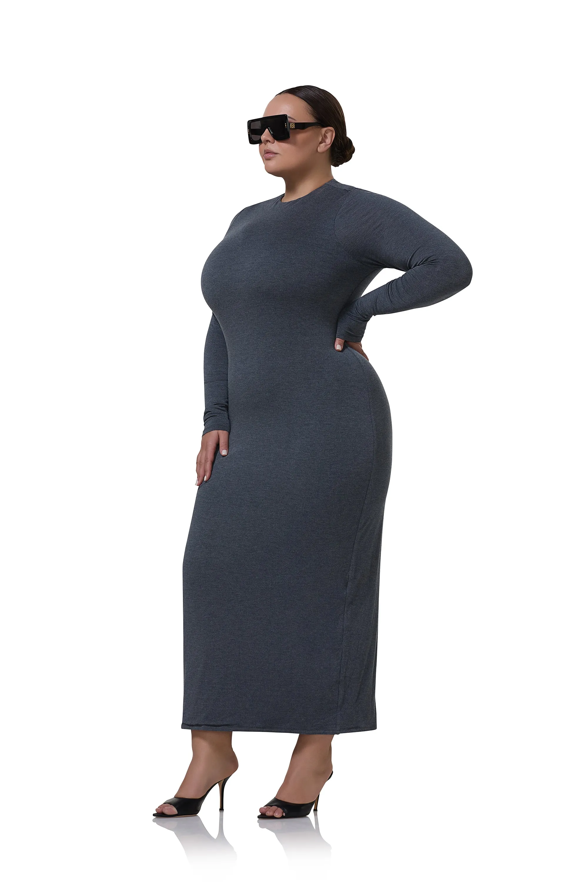 Juniper Dress - Heather Charcoal